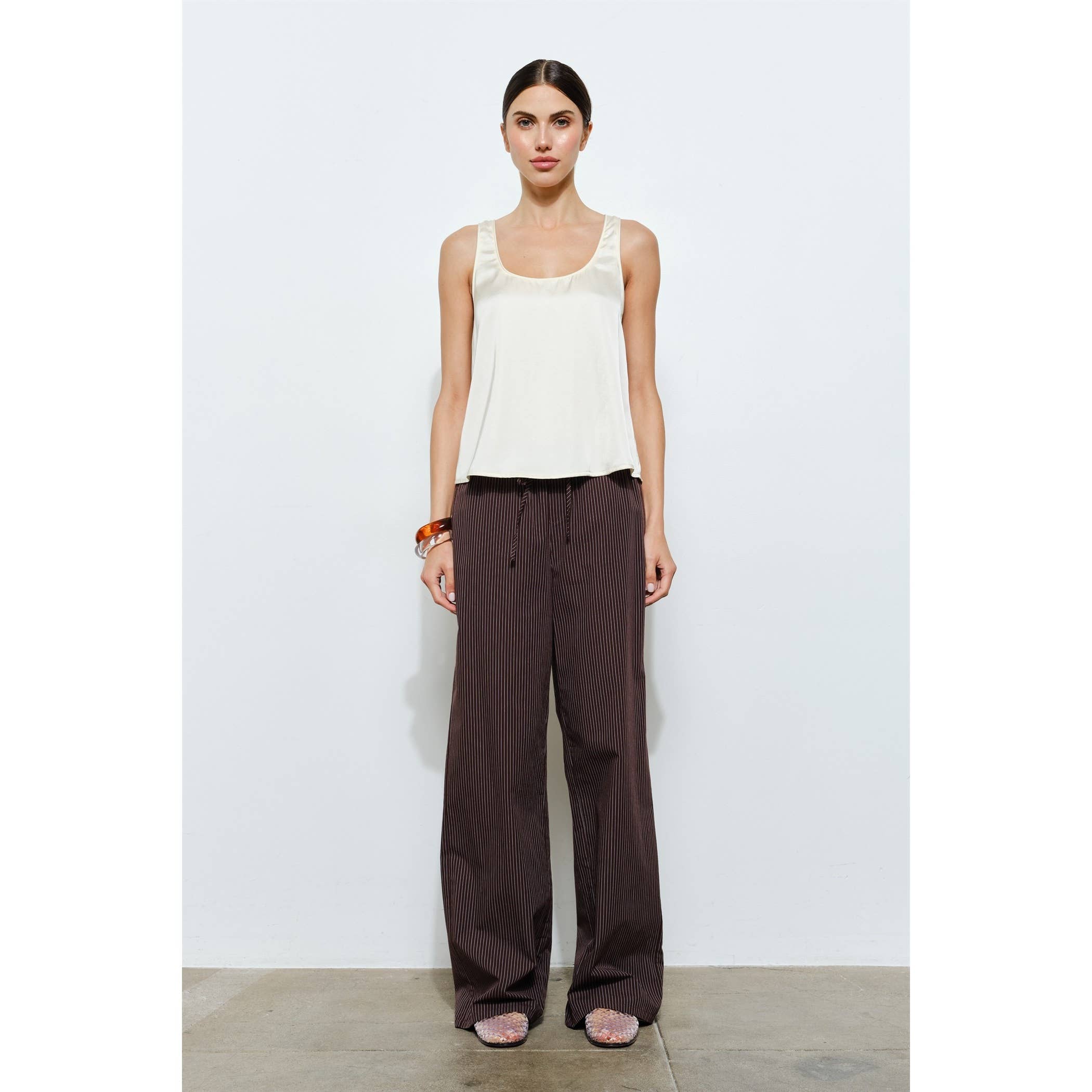 Cordova Satin Scoop Neck Tank