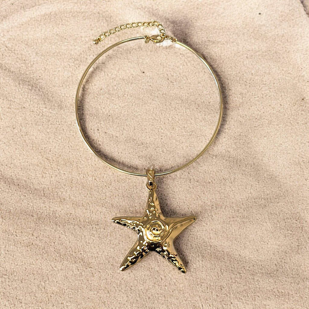 Starfish Necklace | Beach Necklace | Spring | Gold | Boho