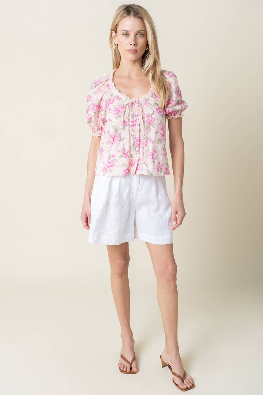 LAMI ESSENTIAL FLOW LINEN SHORTS