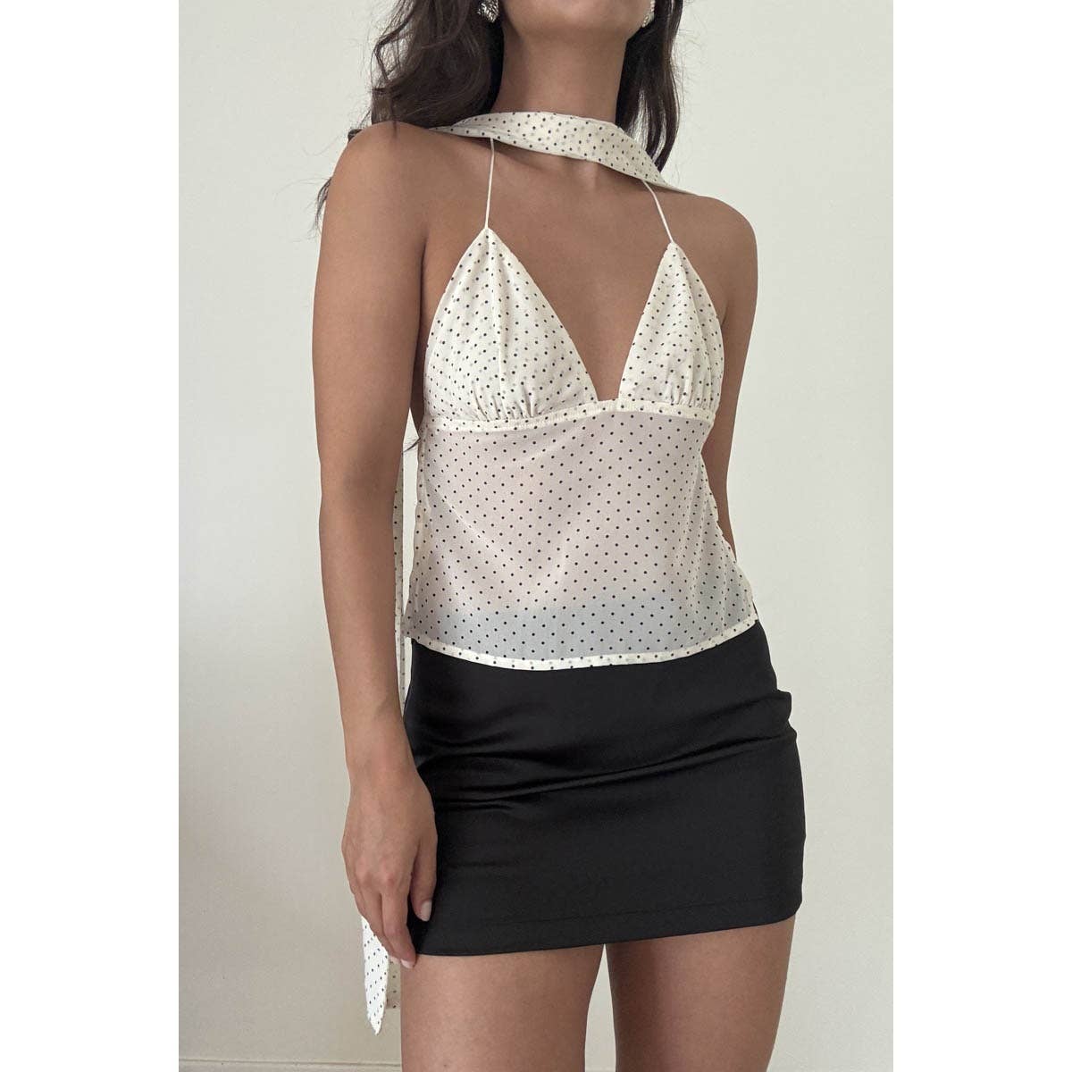 Stretchy Matte Satin Low Waist Bodycon Skort