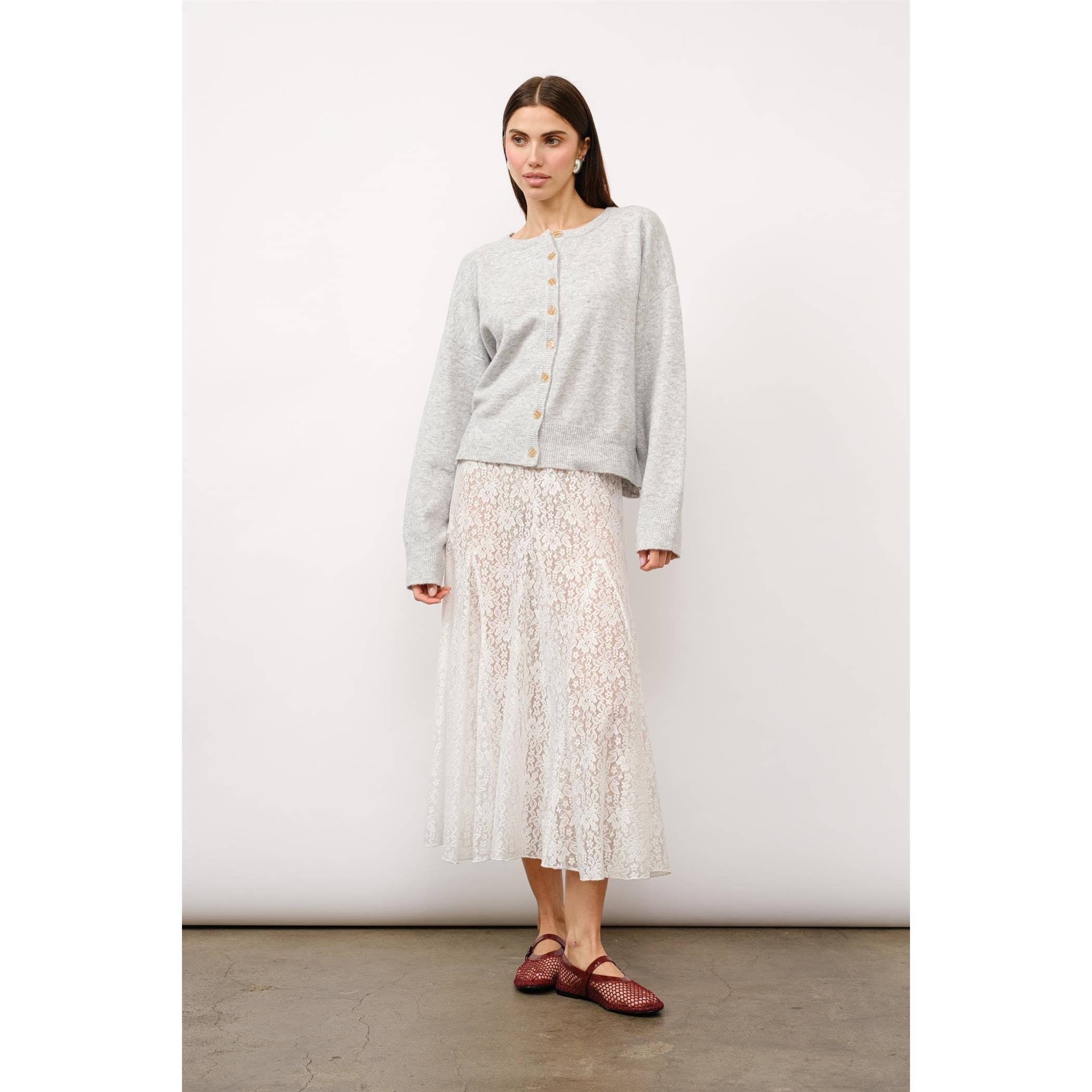 Merit Everyday Cardigan in Heather Grey