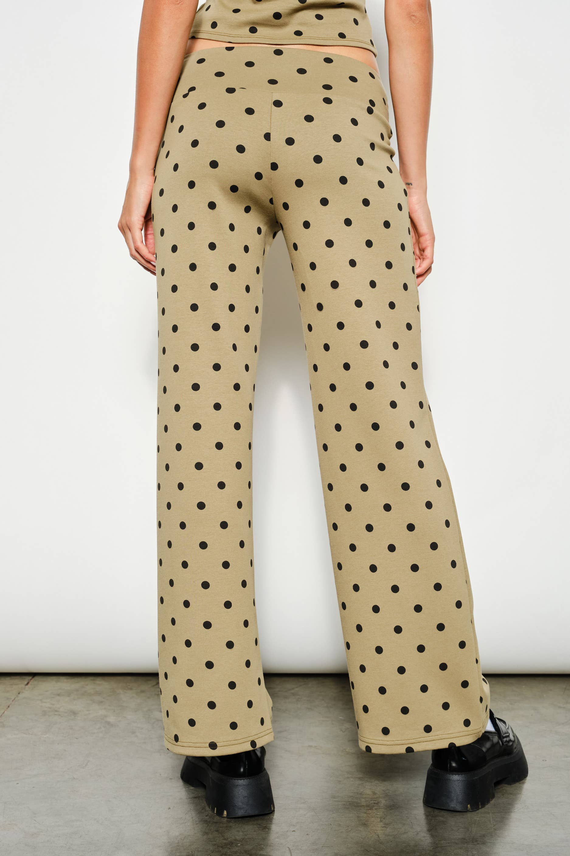 DUKE POLKA DOT FOLDOVER PANTS