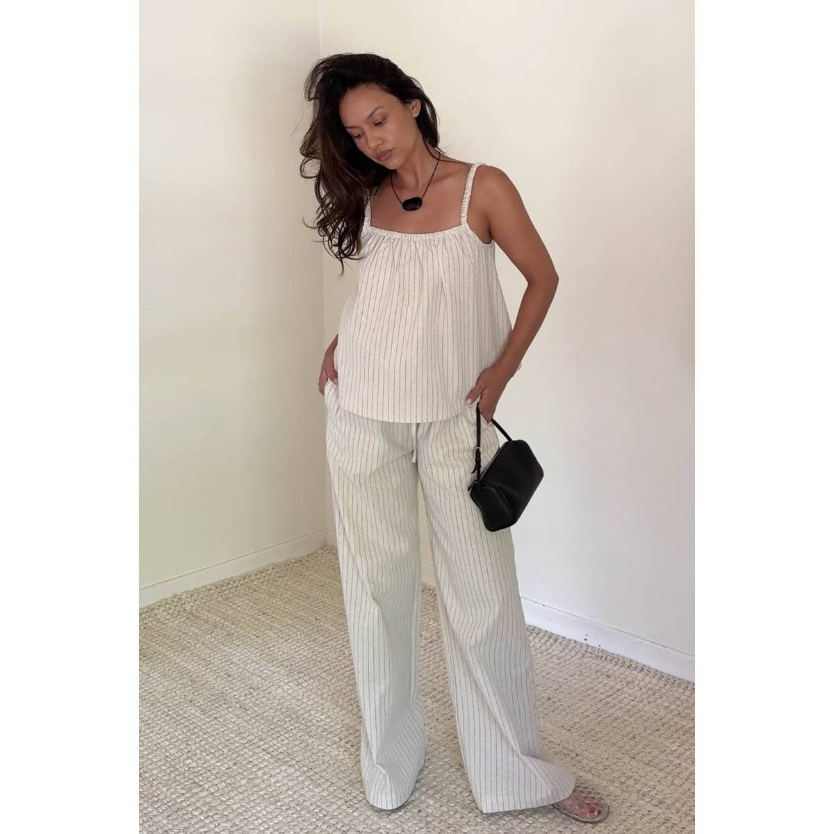 Linen Stripe Pants
