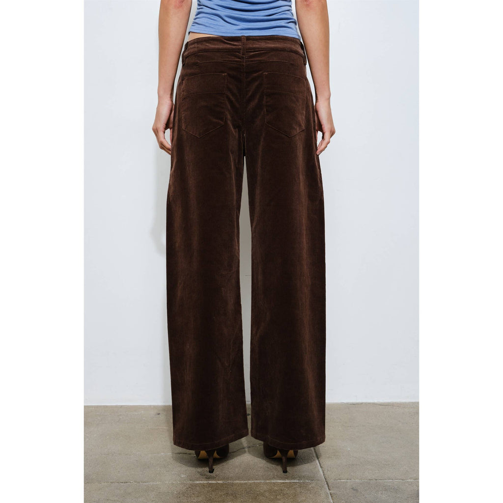 Cosette Barrel Leg Corduroy Pant