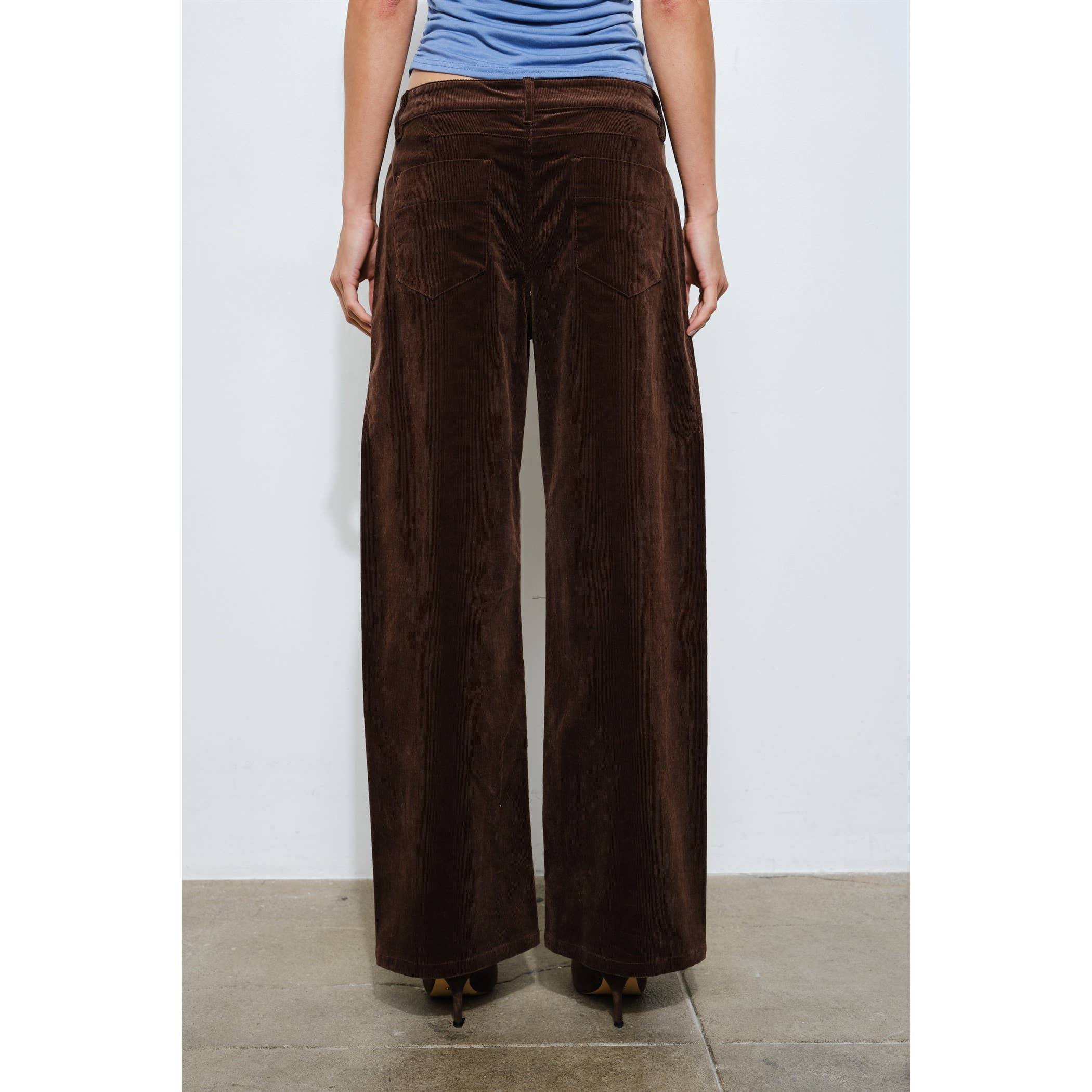 Cosette Barrel Leg Corduroy Pant