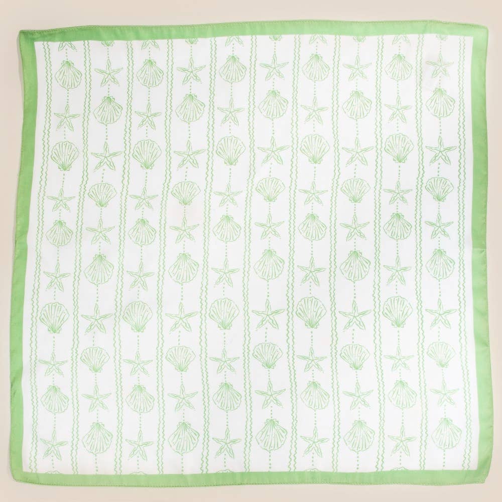 Sealife Seashells And Starfish Bandana Scarf
