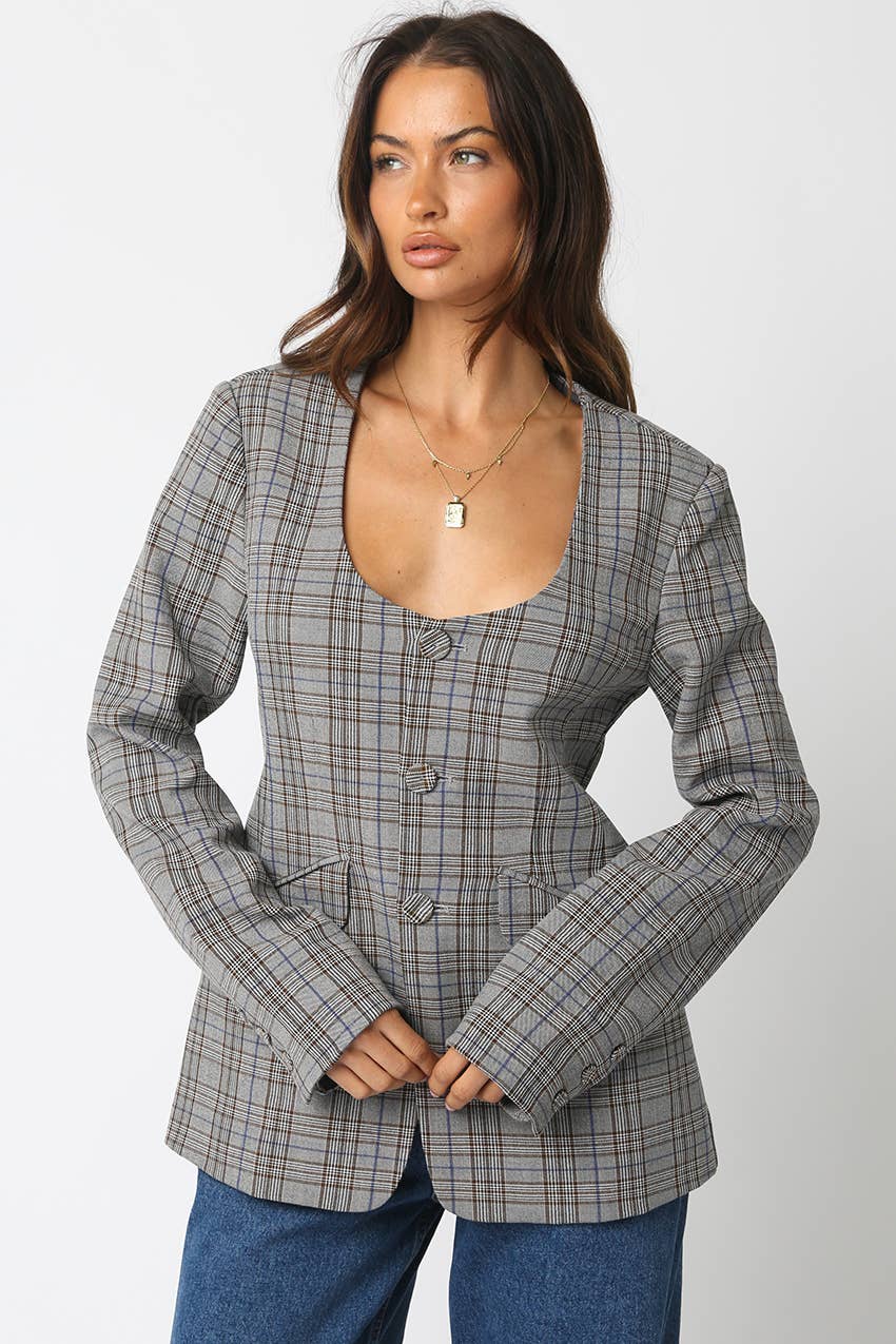 Mylie Gingham Jacket