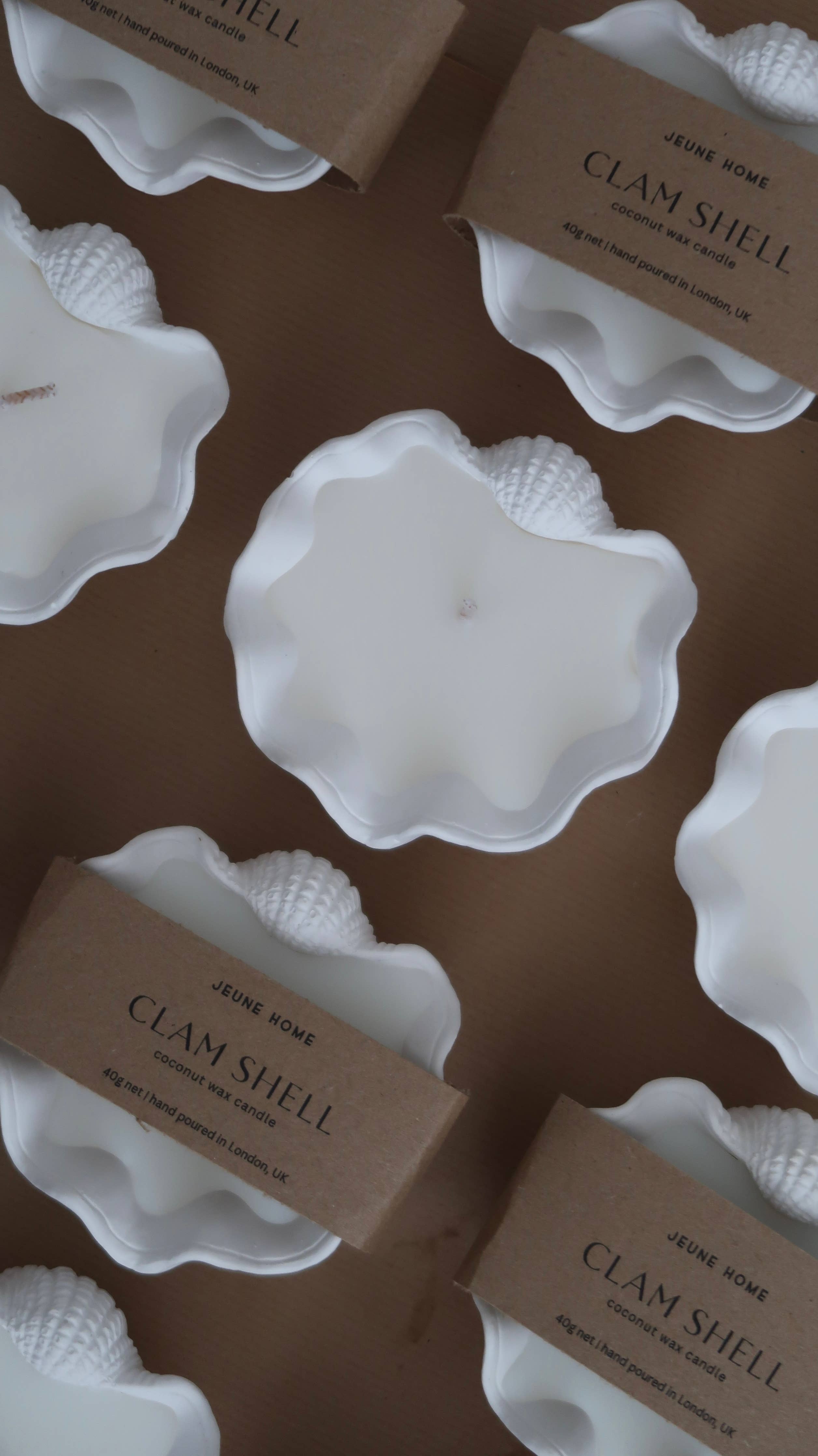 Mini clam shell - custom scented candle | Summer candle 