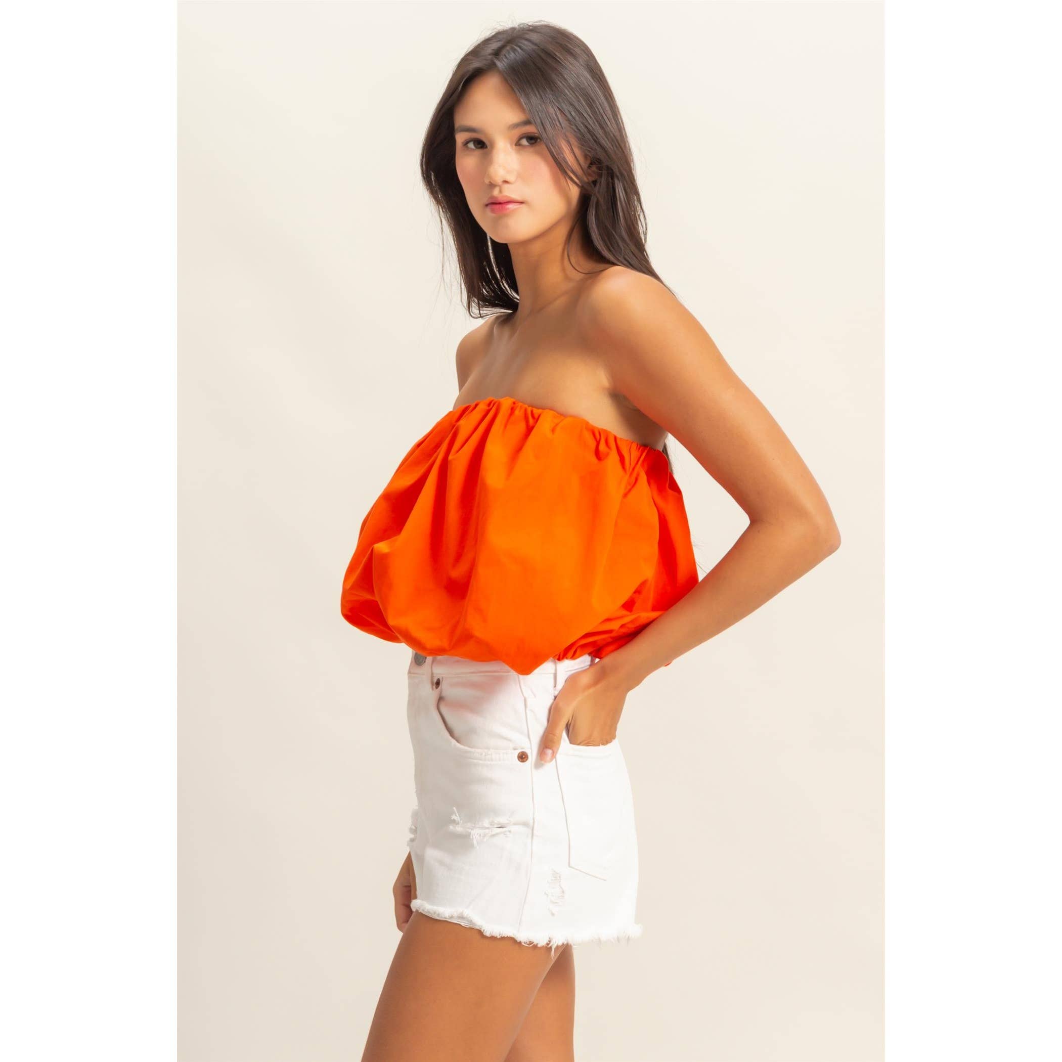 Strapless Bubble Top
