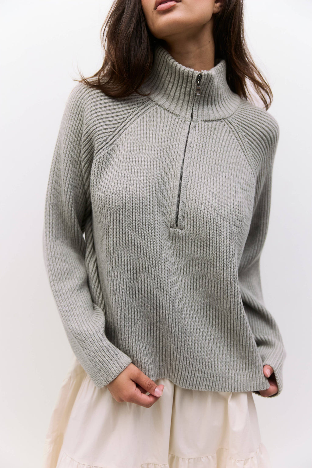 The Jules Sweater | Half-Zip Chunky Sweater