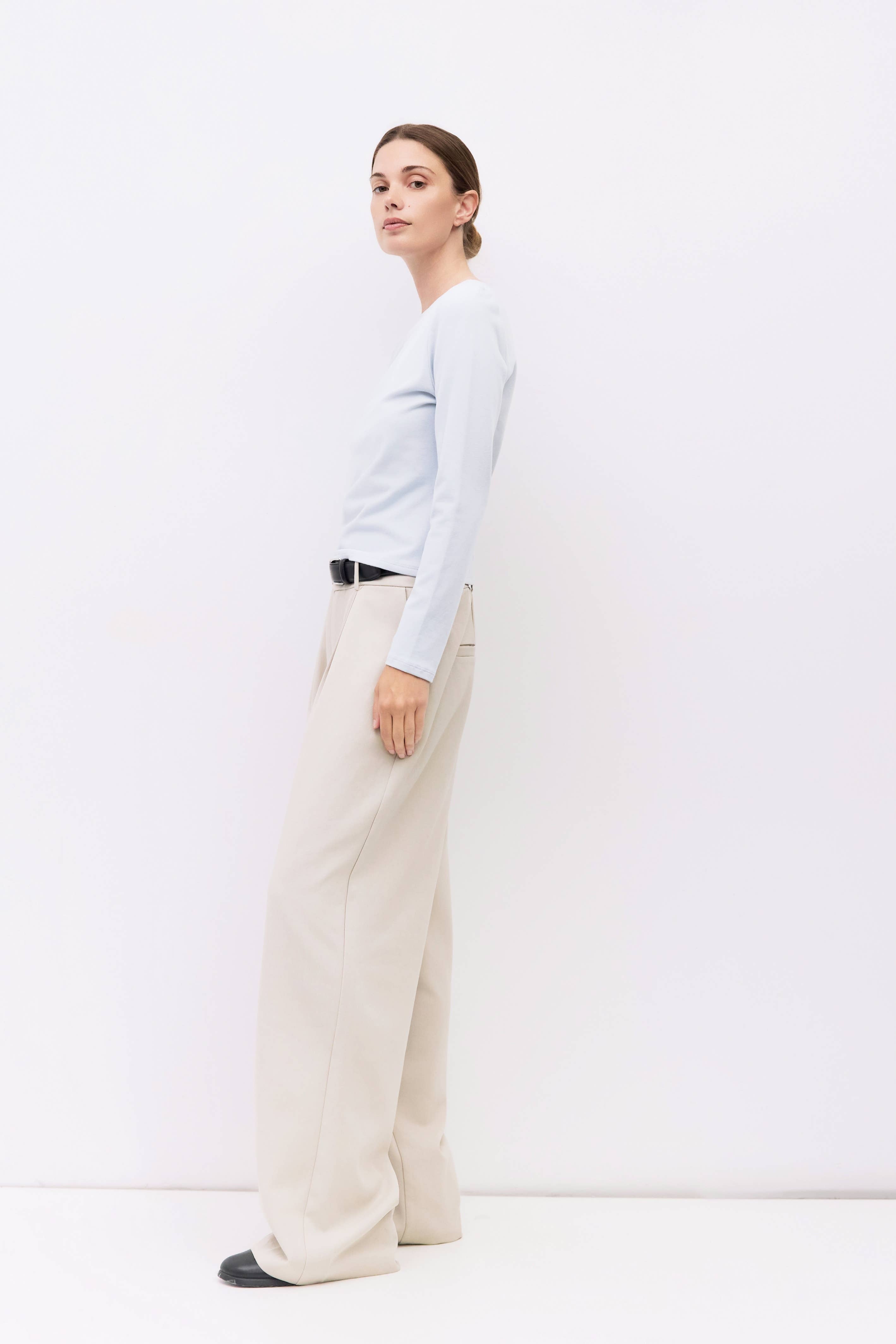 The Martina Top | Wide Neck Long Sleeve Top