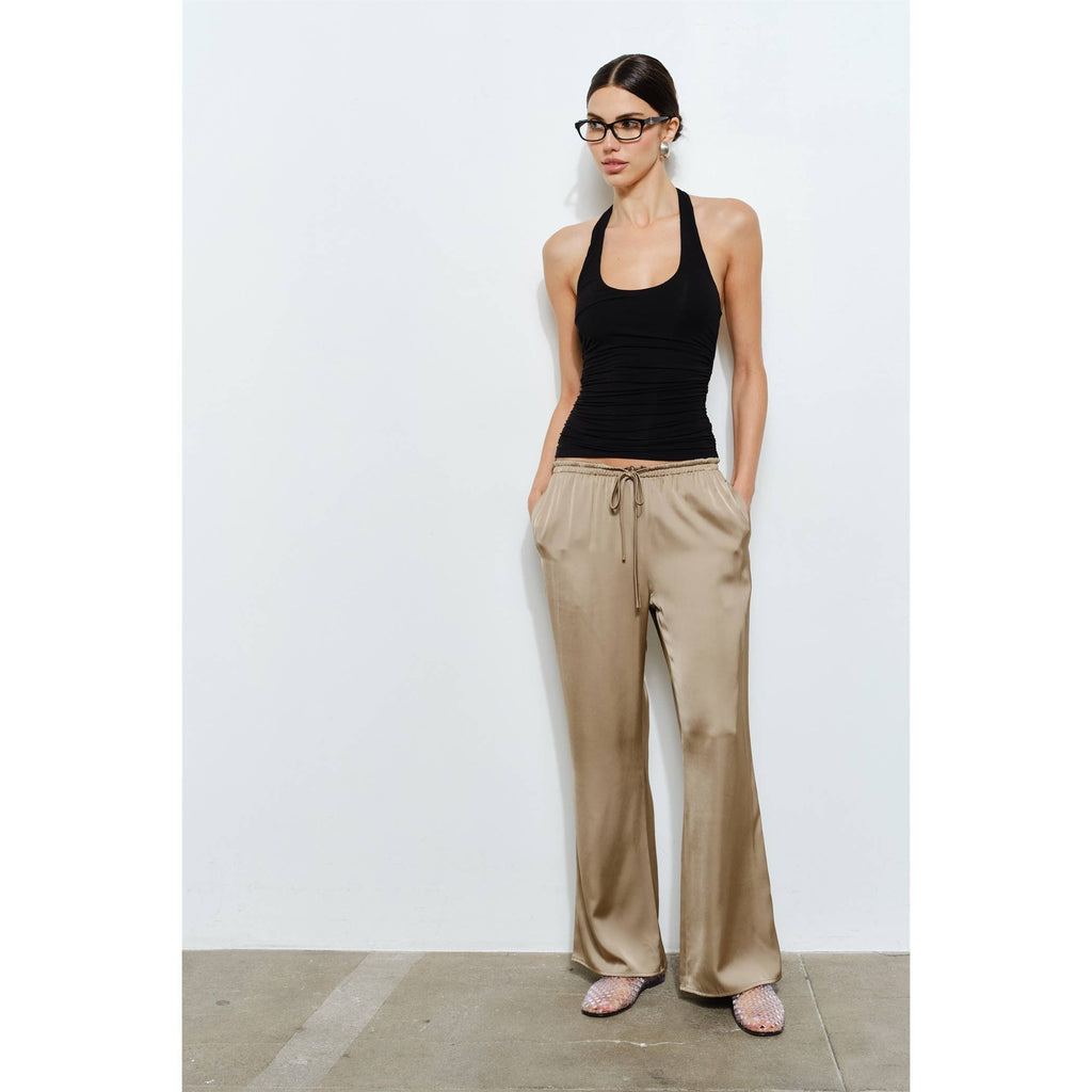 Cordelia Satin Drawstring Lounge Pants
