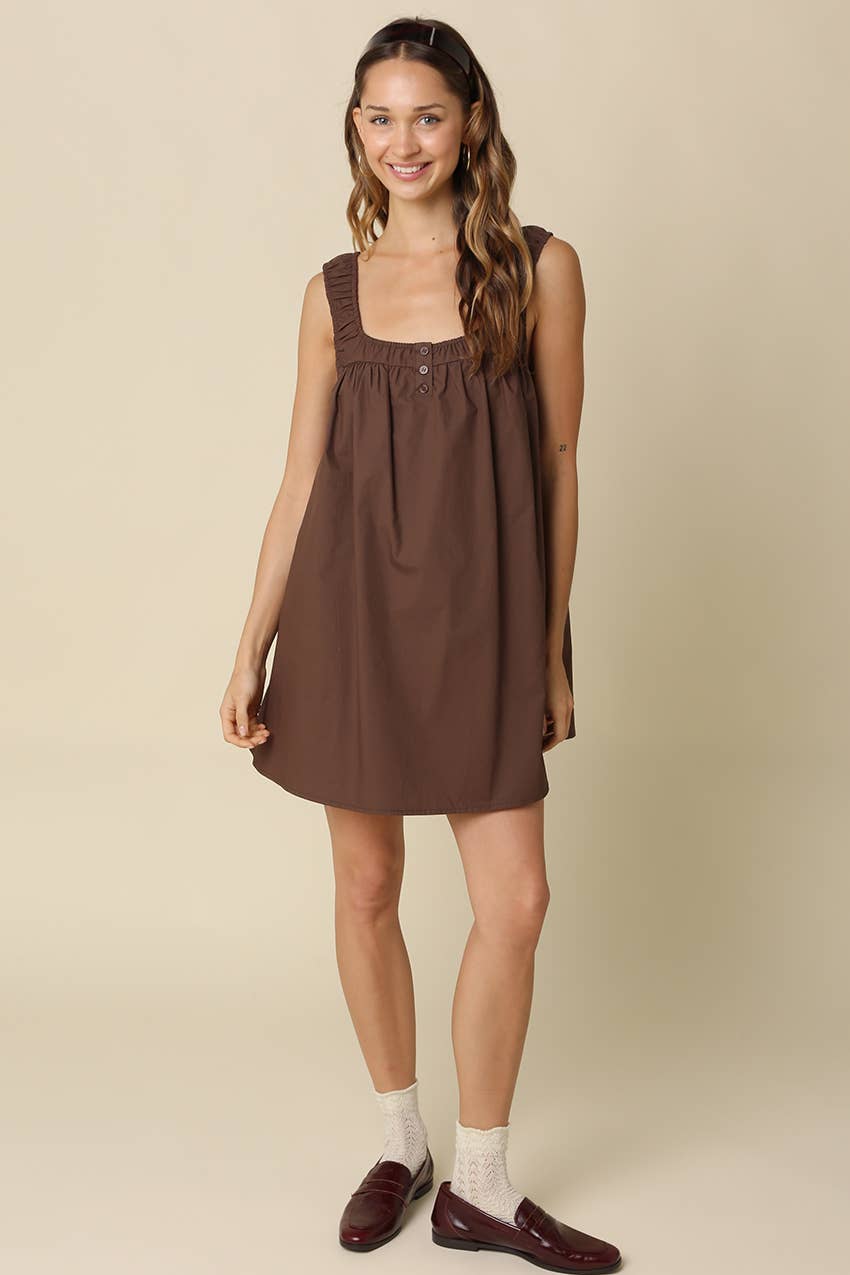 FFINN COTTON SWING MINI DRESS