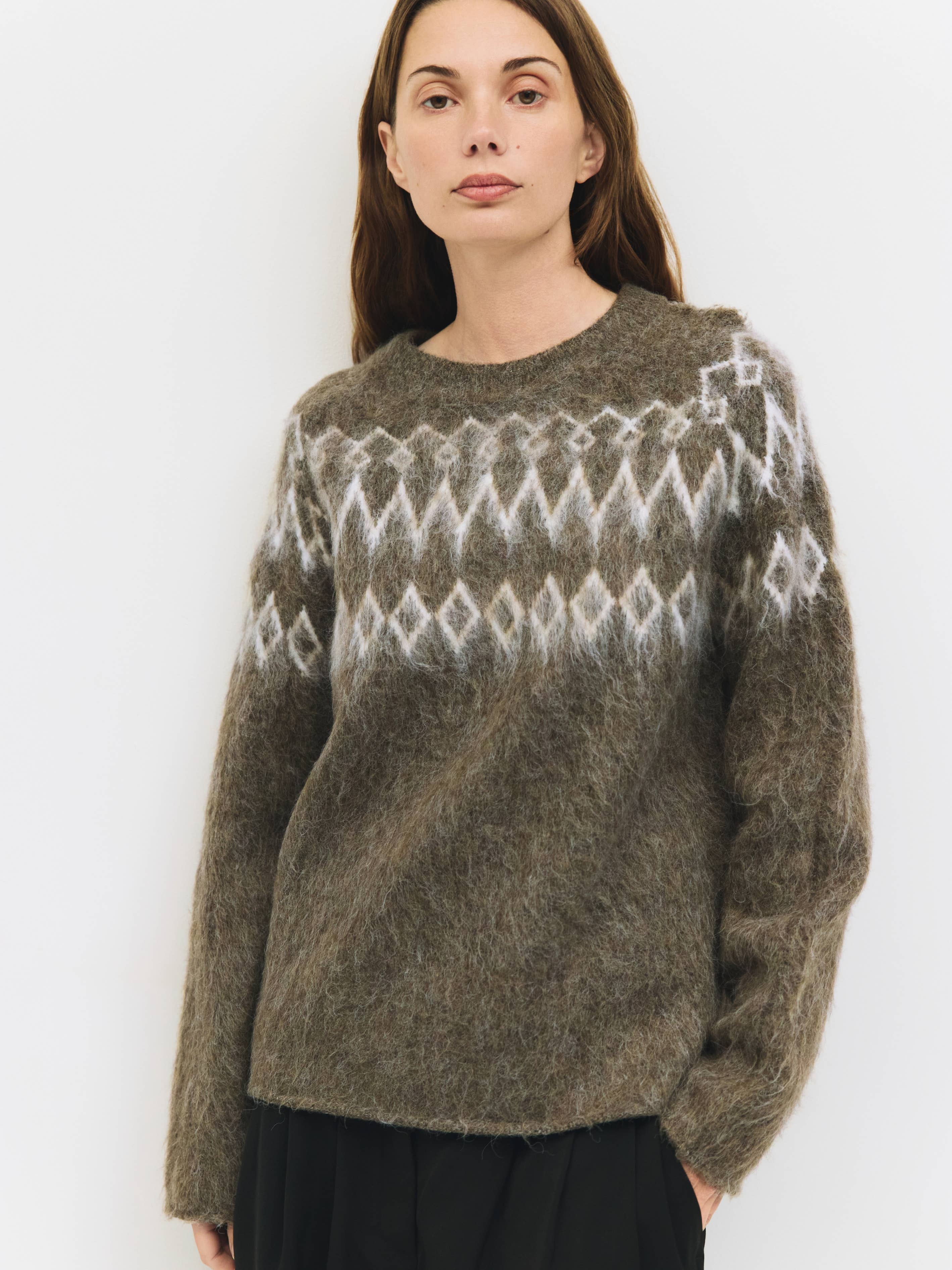 The Wilson Sweater | Fair Isle Brushed Sweater