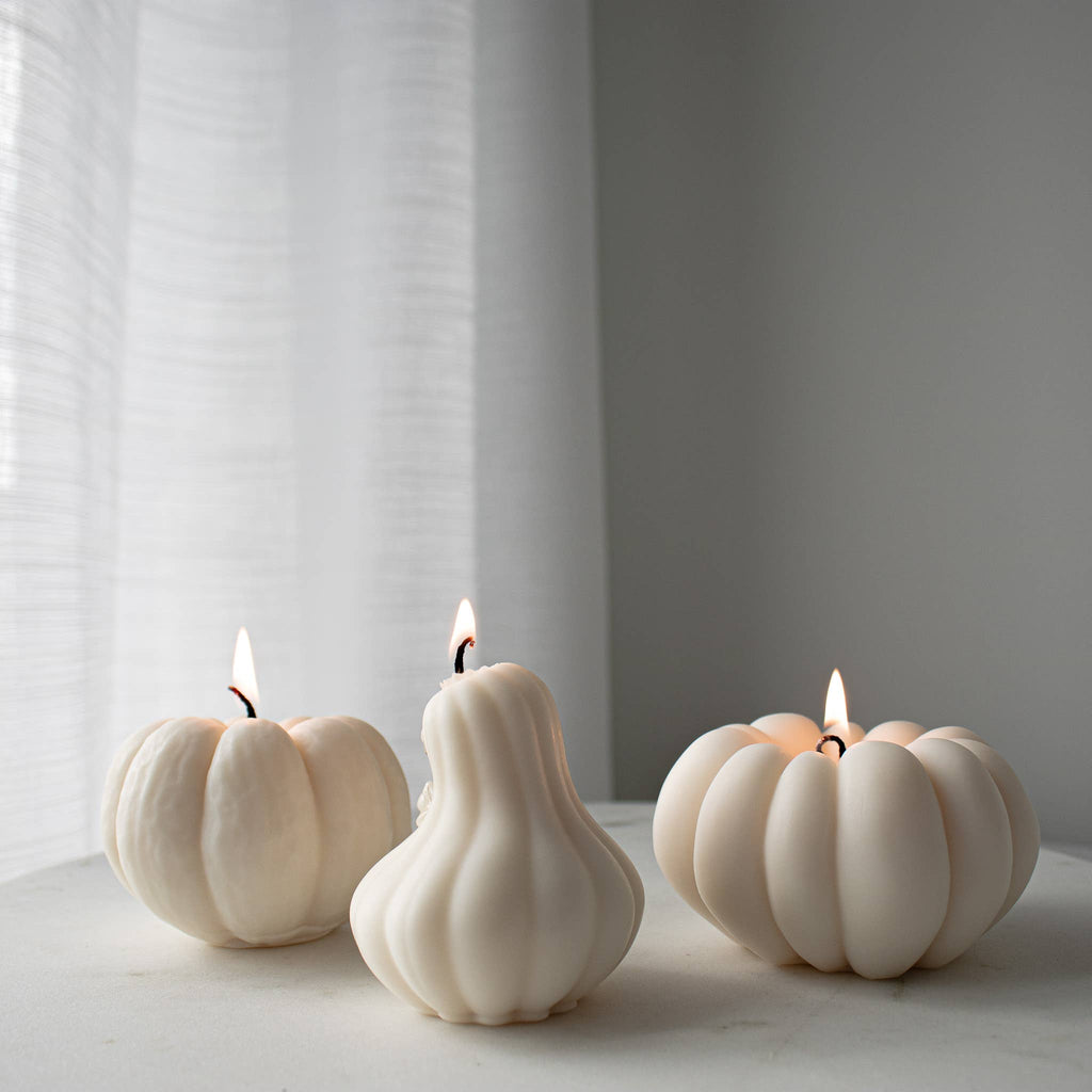Pumpkin Shaped Soy Candle