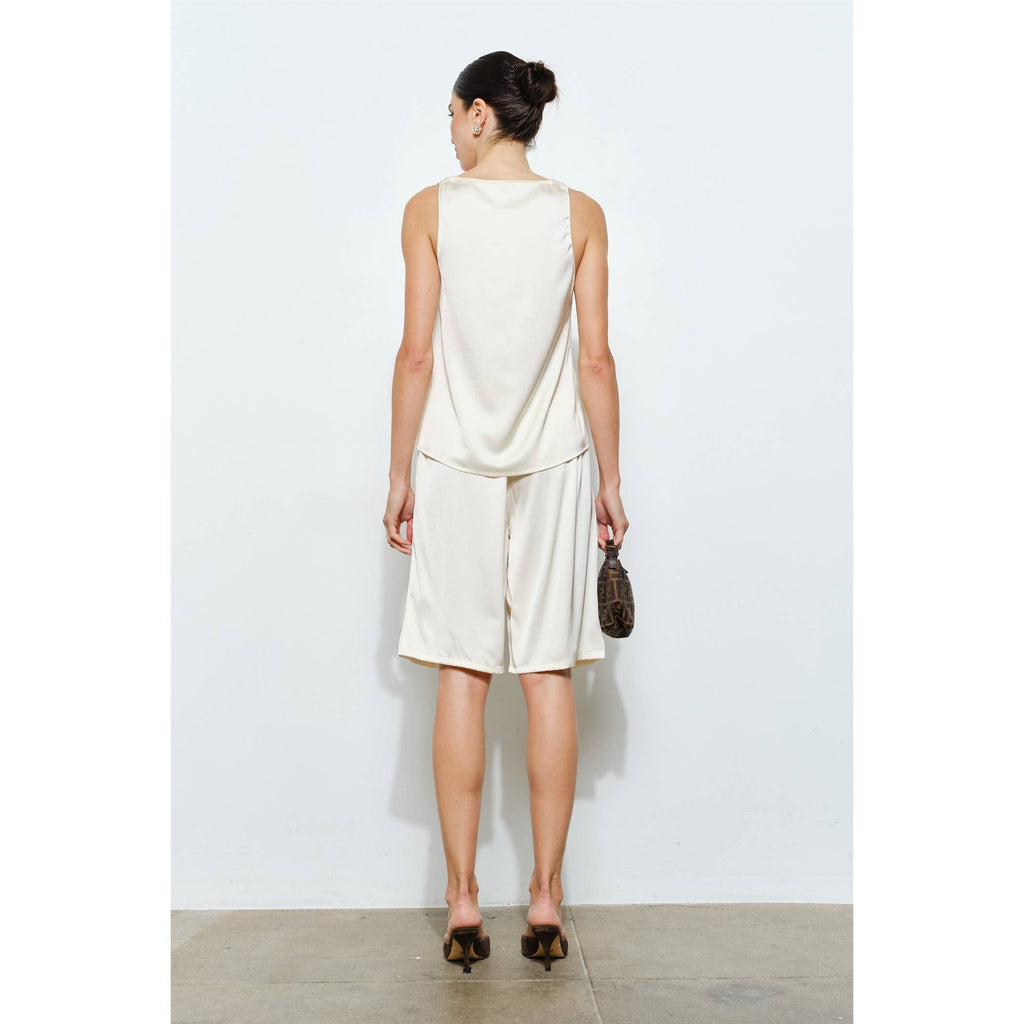Cordova Satin Scoop Neck Tank