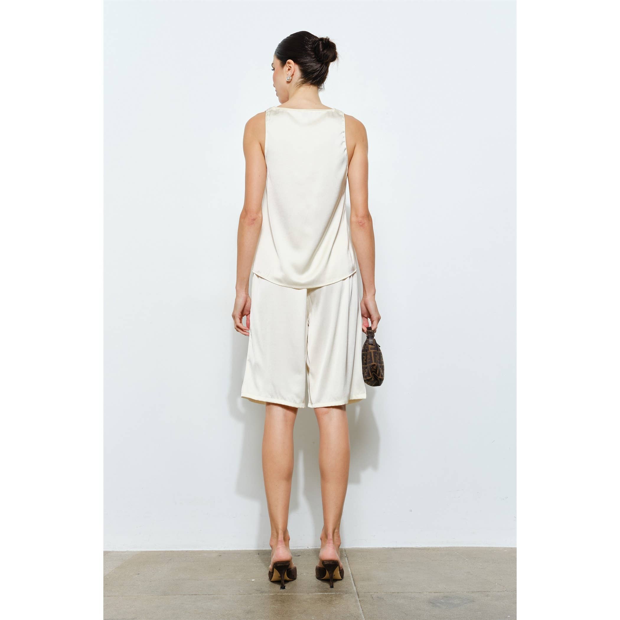 Cordova Satin Scoop Neck Tank