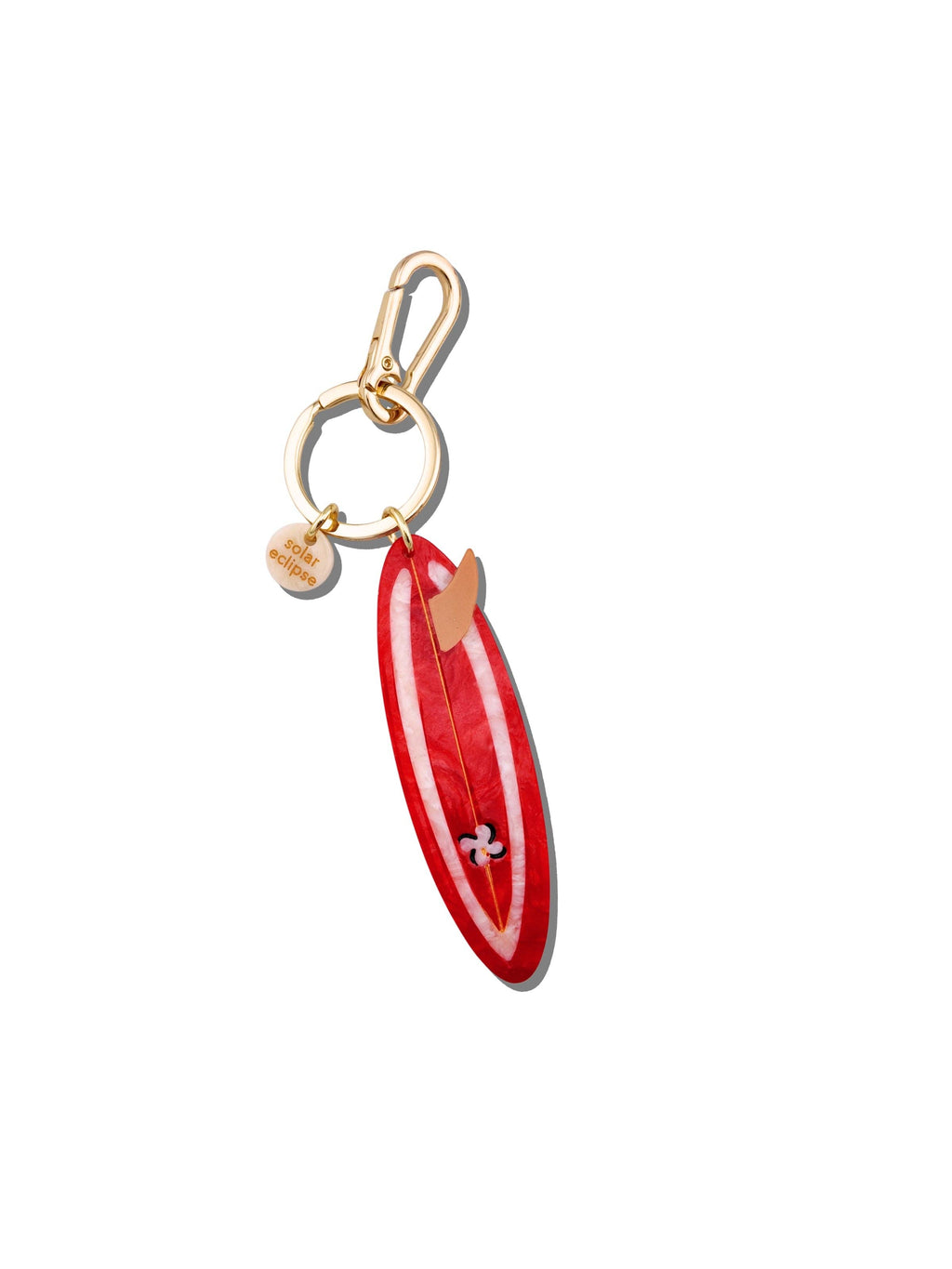 Hand-painted Surf Board Bag Charm + Keychain