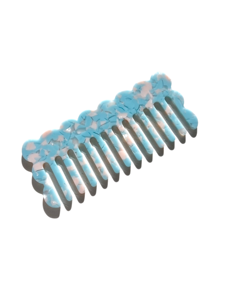 Wavy Acetate Detangling Wide Tooth Hair Comb