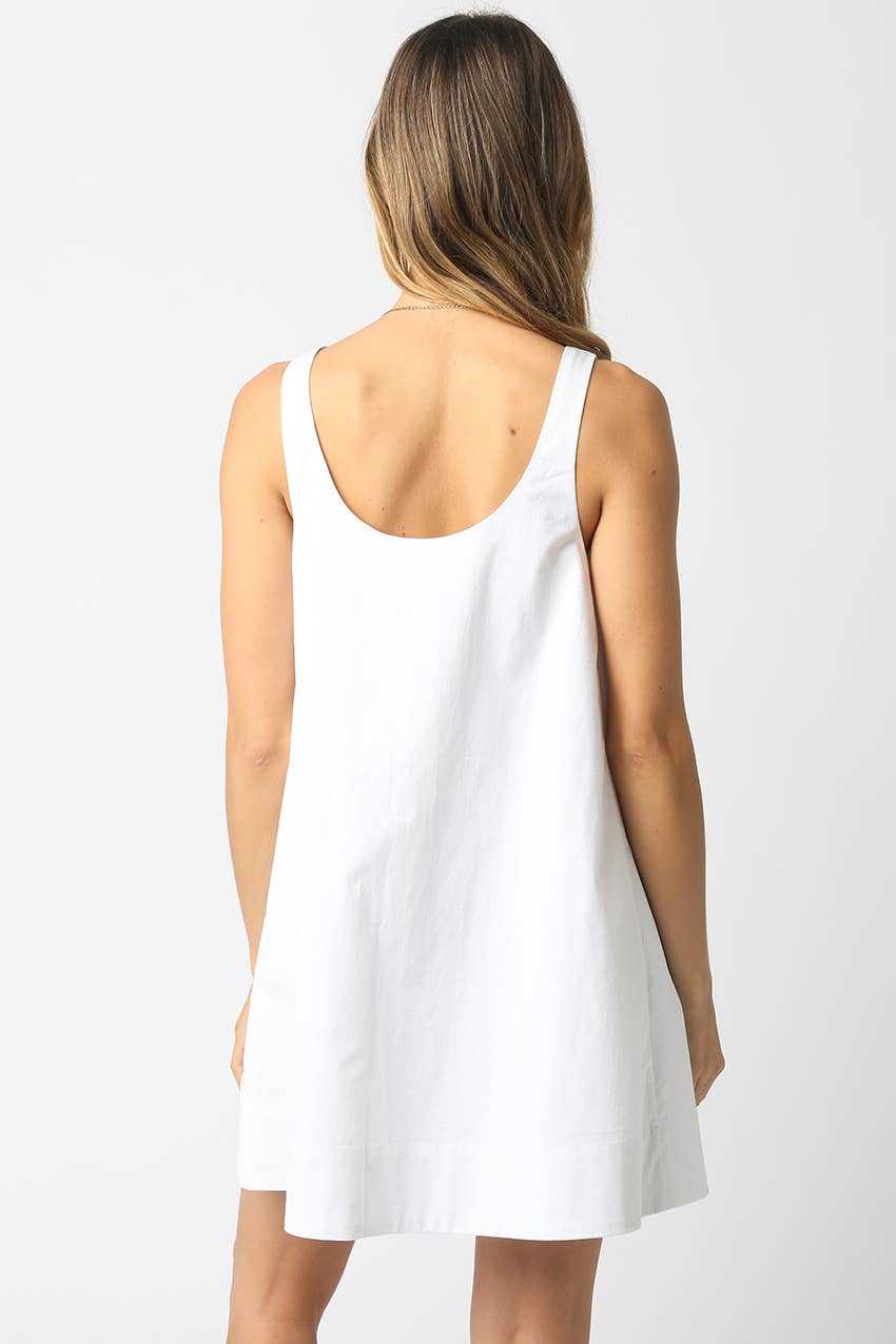 ARIEL SLEEVELESS SWING MINI DRESS