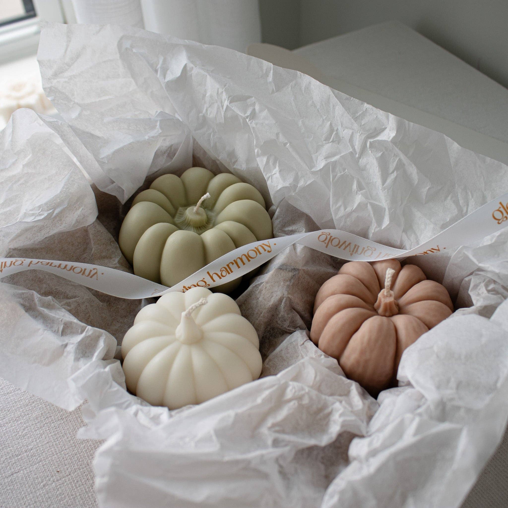 Pumpkin Fall Candle Set, Fall Home Decor