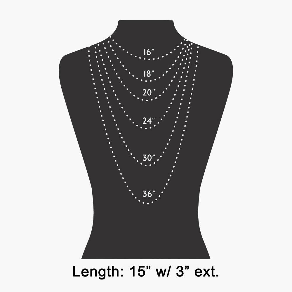 MARBLE RESIN BEADED NECKLACE