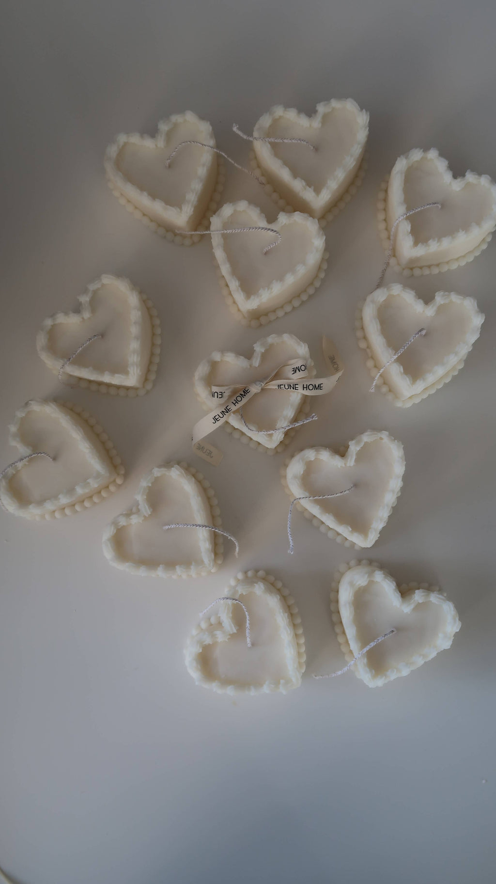 Heart Cake soy candle | Birthday cake candle