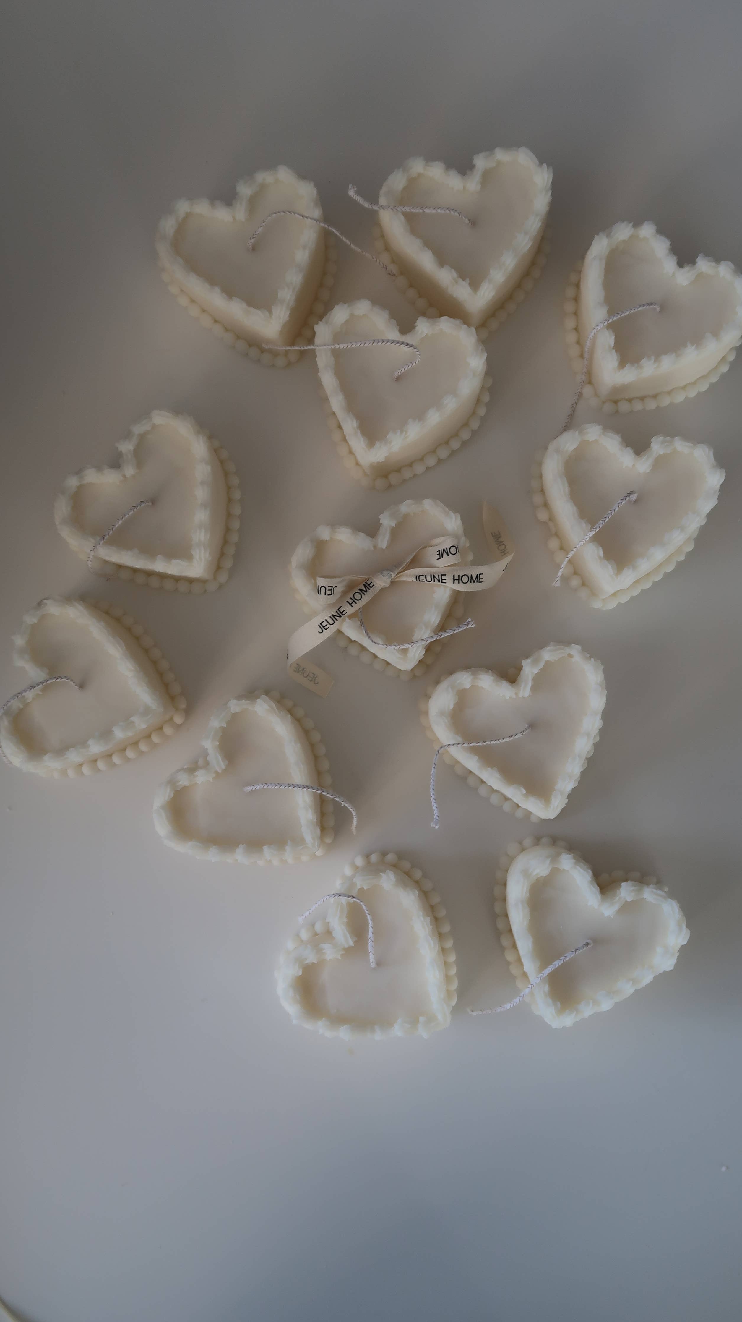 Heart Cake soy candle | Birthday cake candle