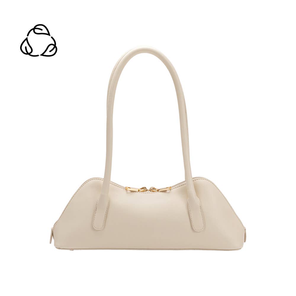 Dakota Ivory Recycled Vegan Shoulder Bag