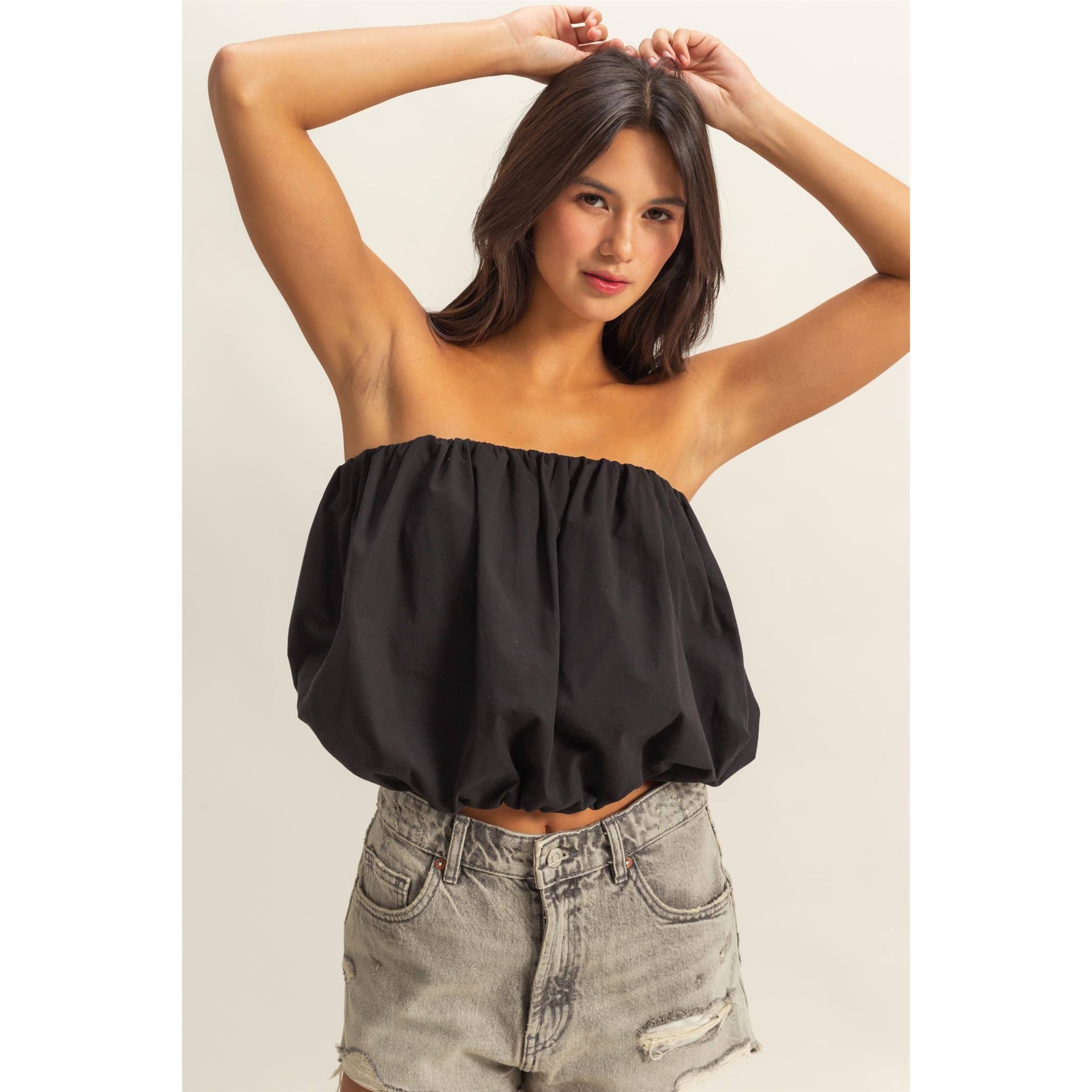 Strapless Bubble Top
