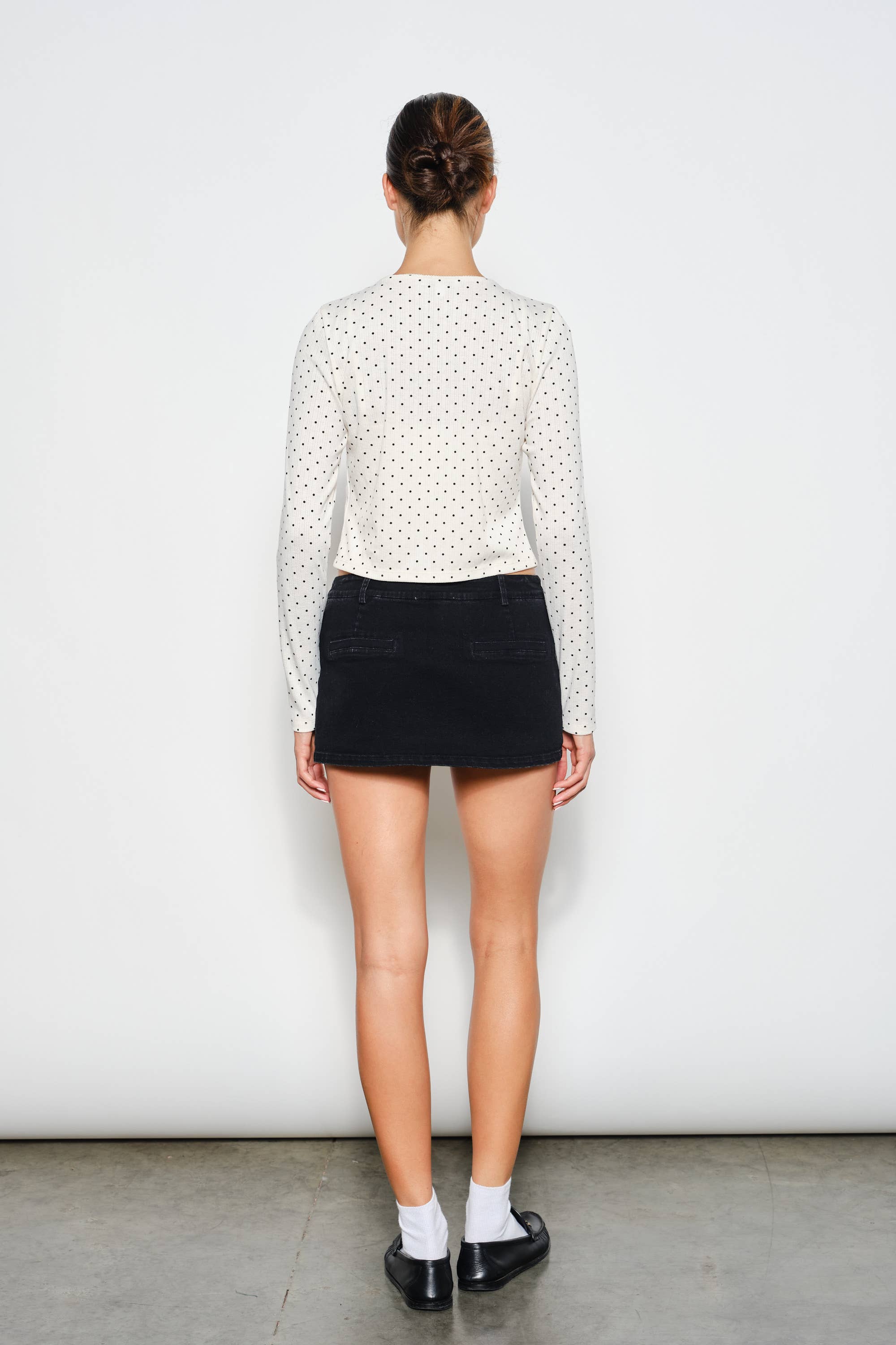 CRYSTAL POLKADOT CAMI TOP & CARDIGAN