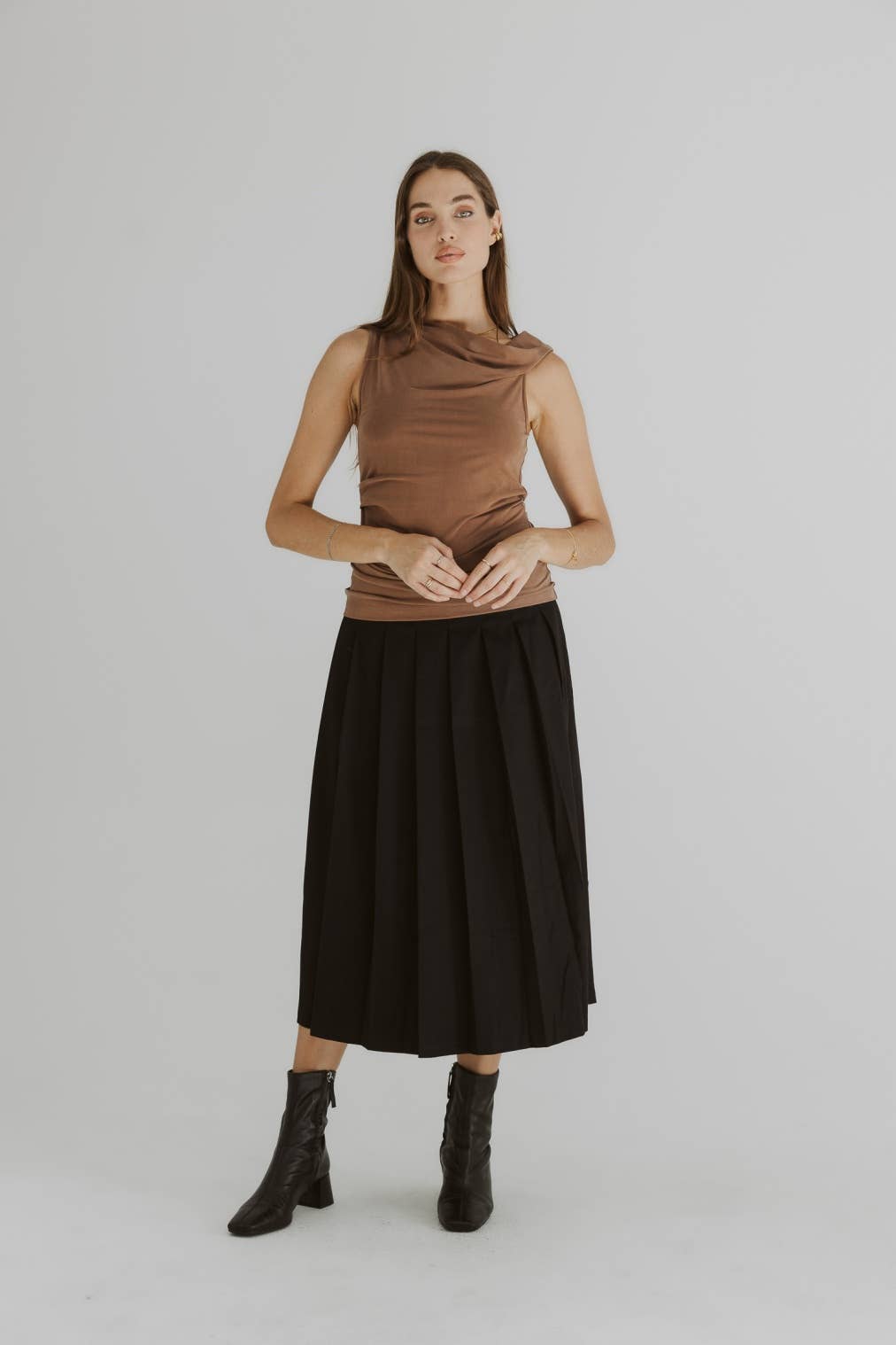 The Emilia Top | Asymmetrical Twist Shoulder Top