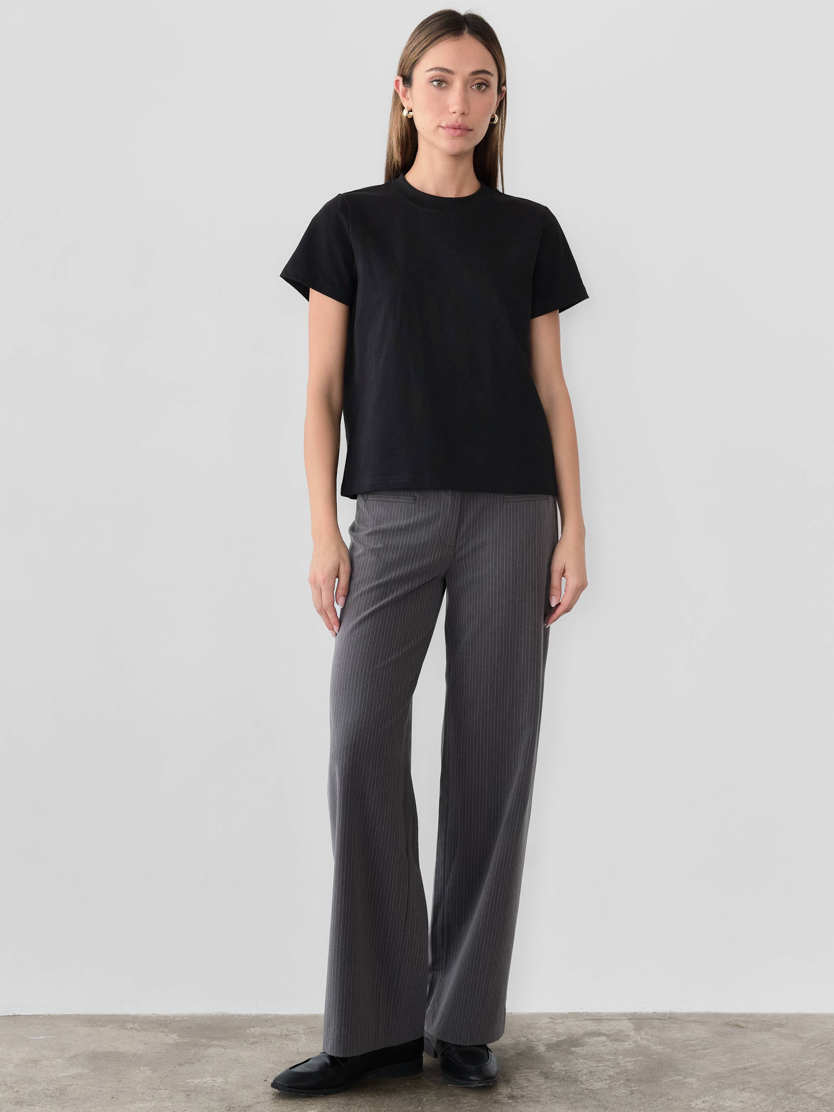 The Lanie Long Top | Casual Comfort Staple Tee