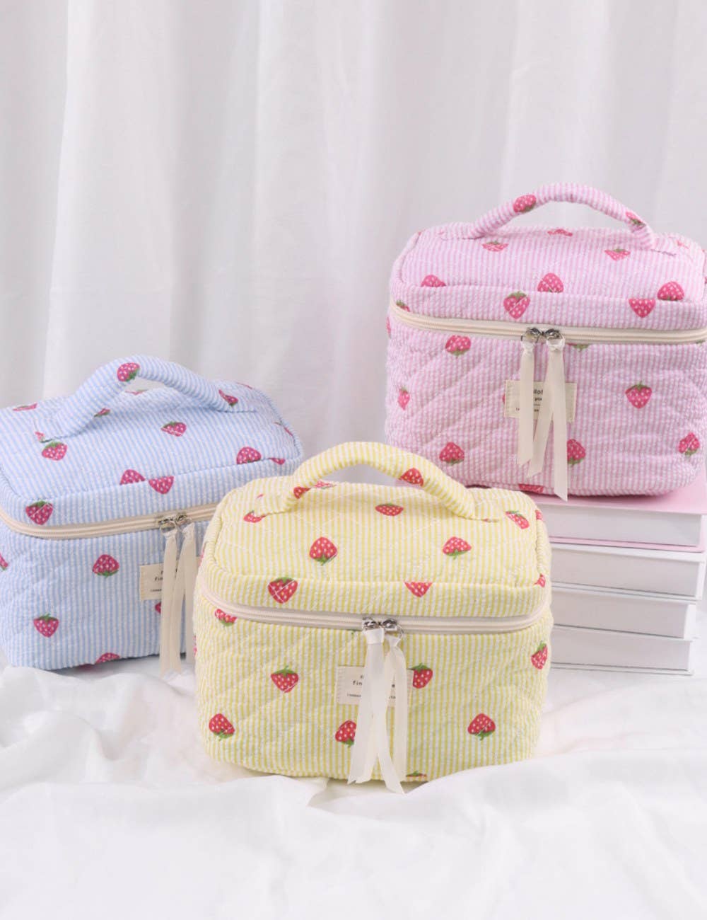 Candy Color Sweet Large Capacity Cosmetic Bag