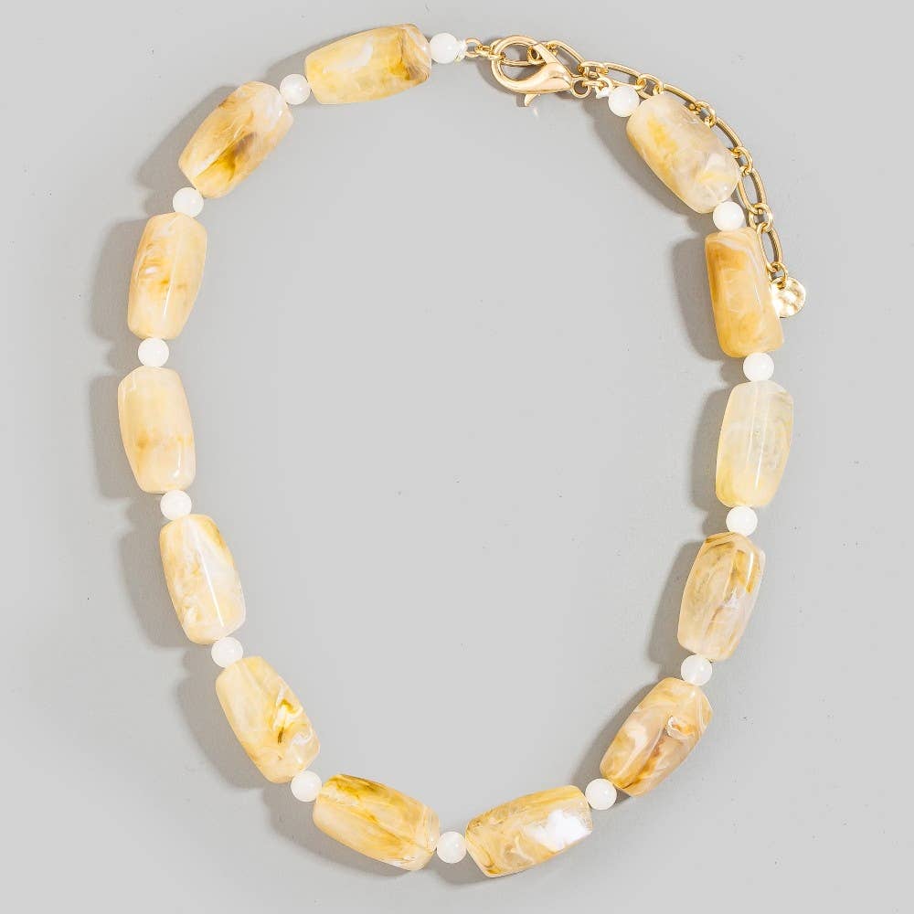 MARBLE BEADED NECKLACE