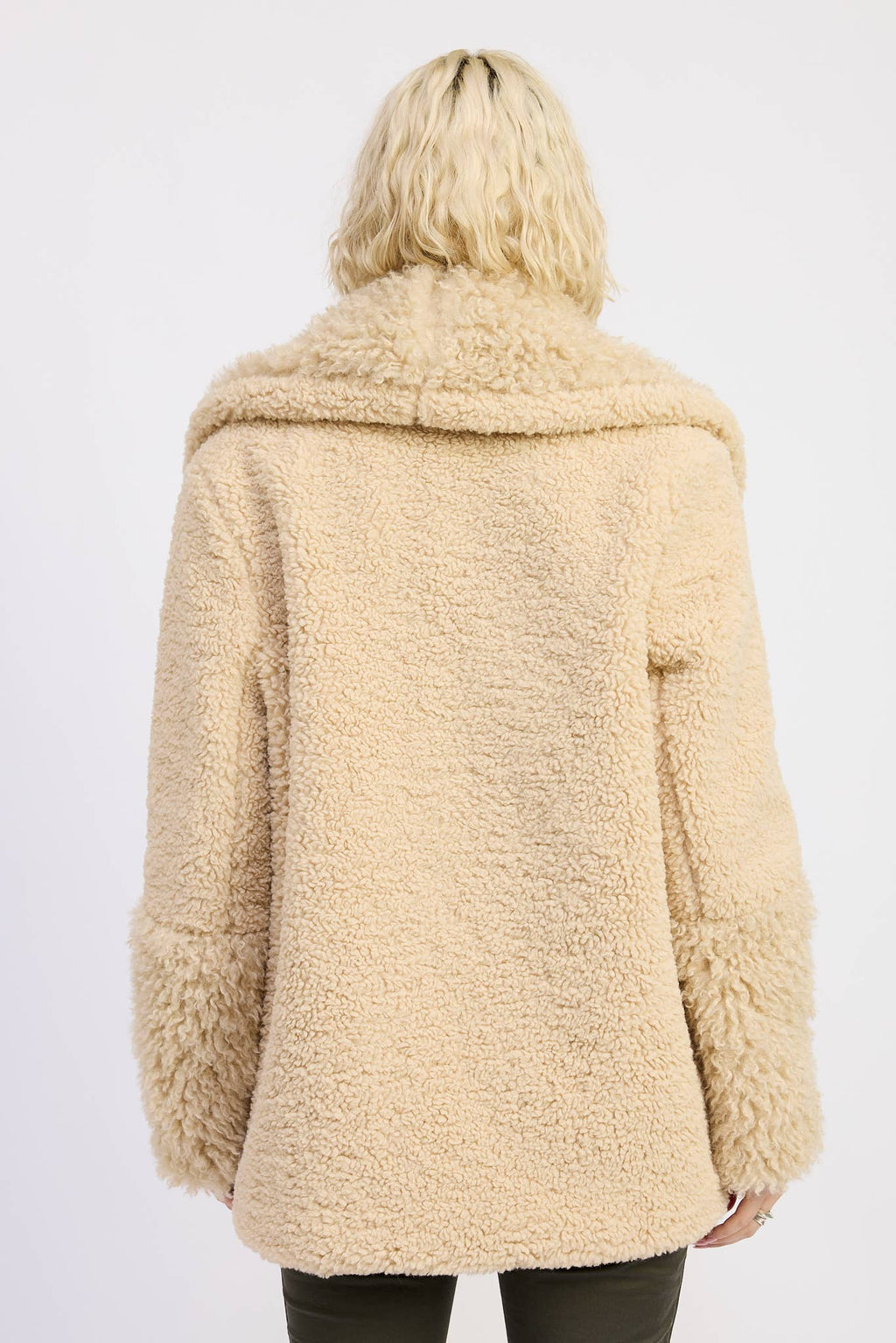 Fur Trimmed Fleece Jacket With Packets