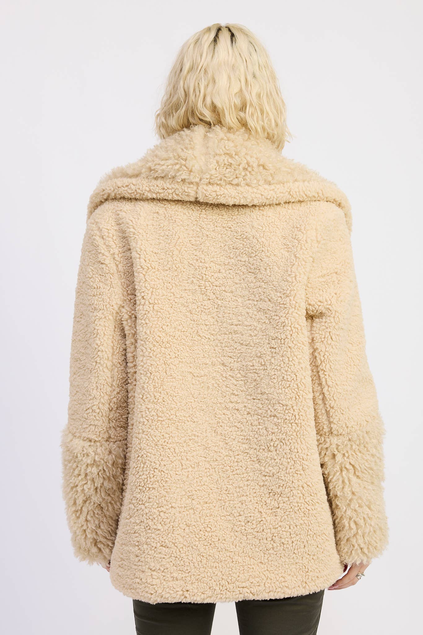 Fur Trimmed Fleece Jacket With Packets