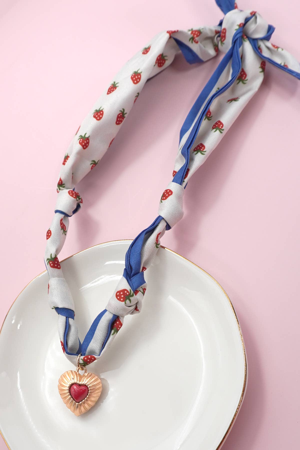 HANDMADE SCARF CHARM NECKLACE