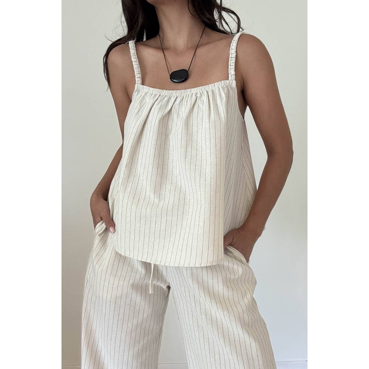 Linen Stripe Pants