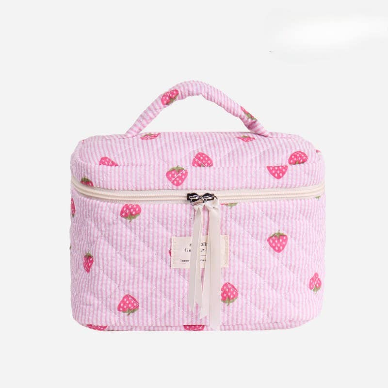 Candy Color Sweet Large Capacity Cosmetic Bag