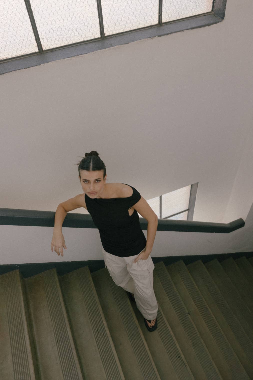 The Emilia Top | Asymmetrical Twist Shoulder Top
