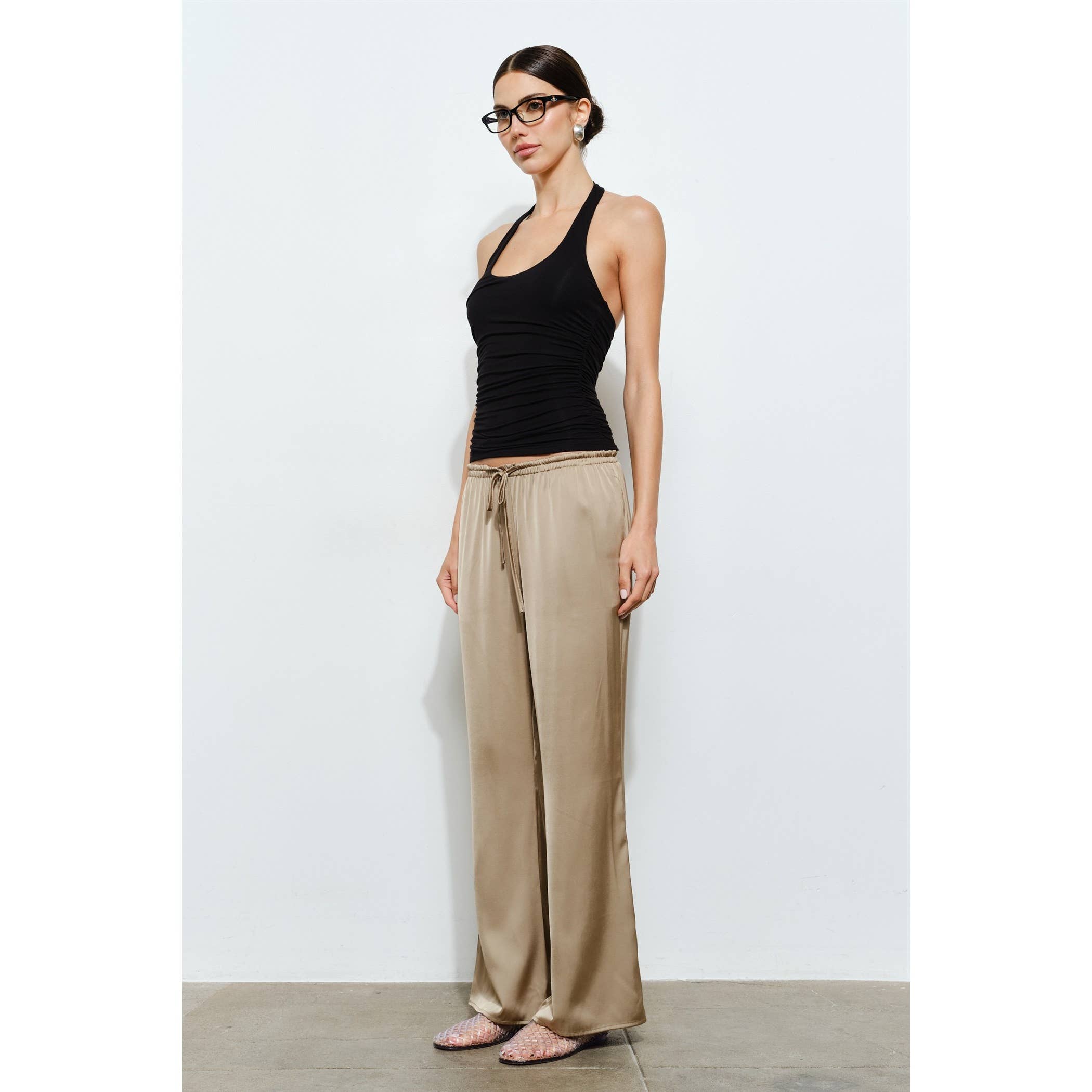 Helena Ruched Halter Top