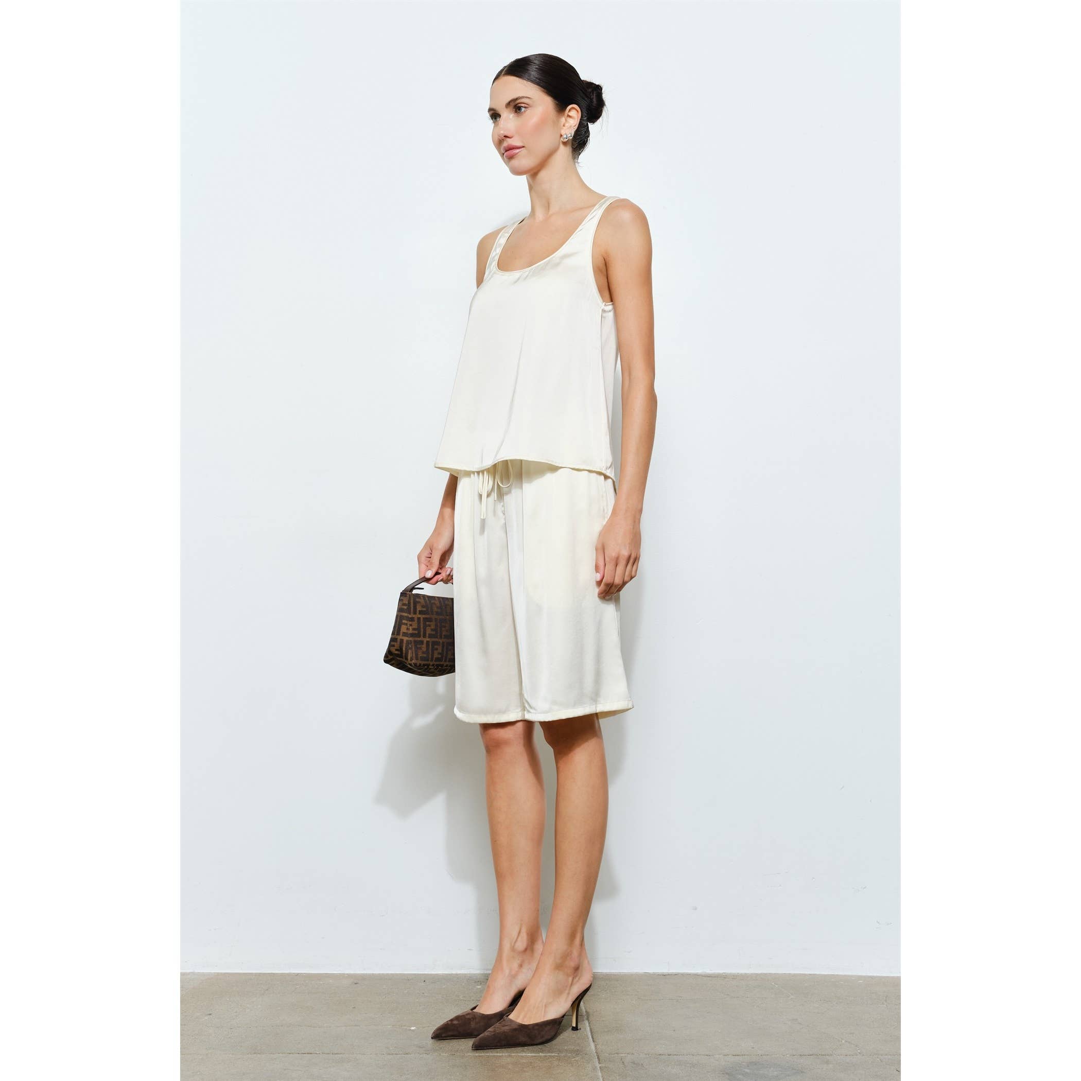 Cordova Satin Scoop Neck Tank