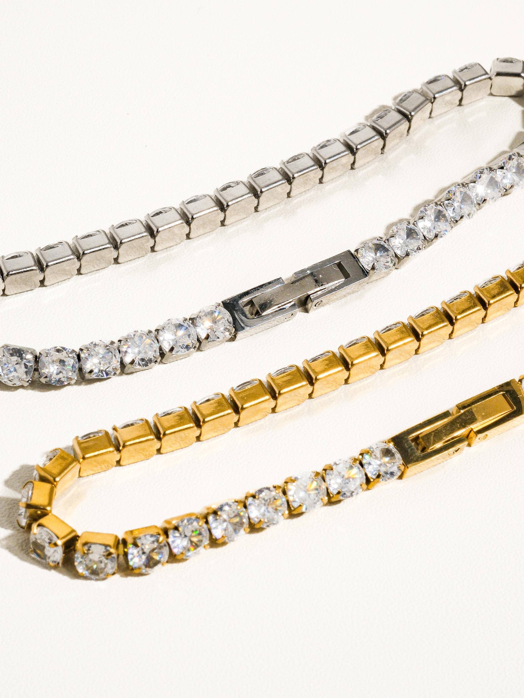 RENÉ NON-TARNISH RHINESTONE BRACELET