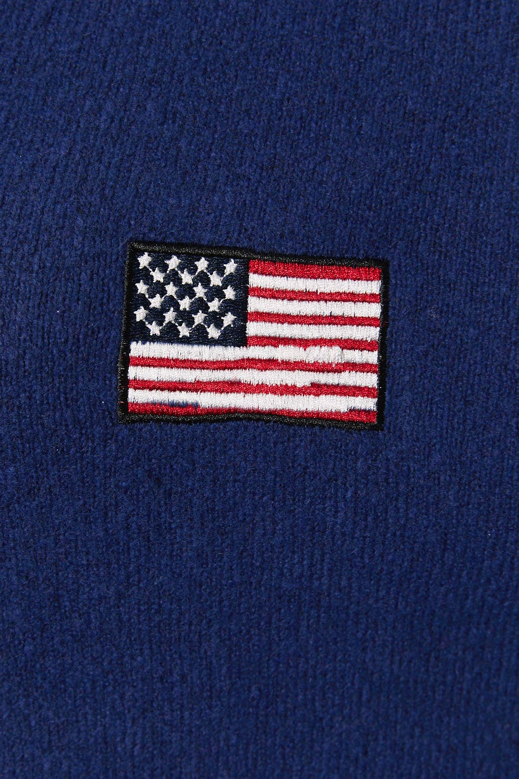 LONG SLEEVE CREW NECK USA FLAG SWEATER CARDIGAN
