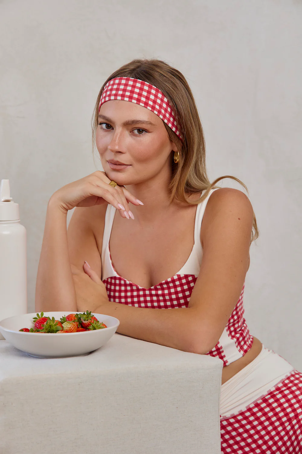 Astoria LUXE BALANCE Headband - Red Gingham
