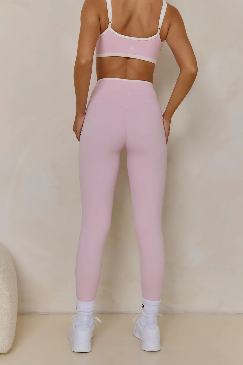 Astoria LUXE BALANCE Full Length Legging - Pink/Cream