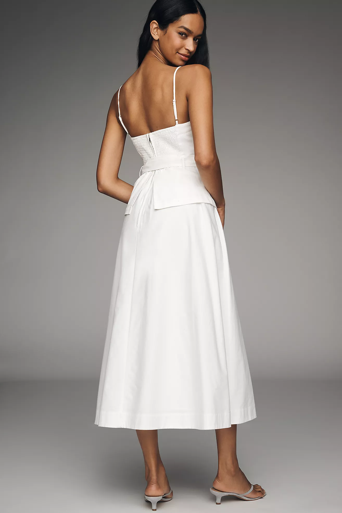 SAMANTHA BOW MIDI DRESS