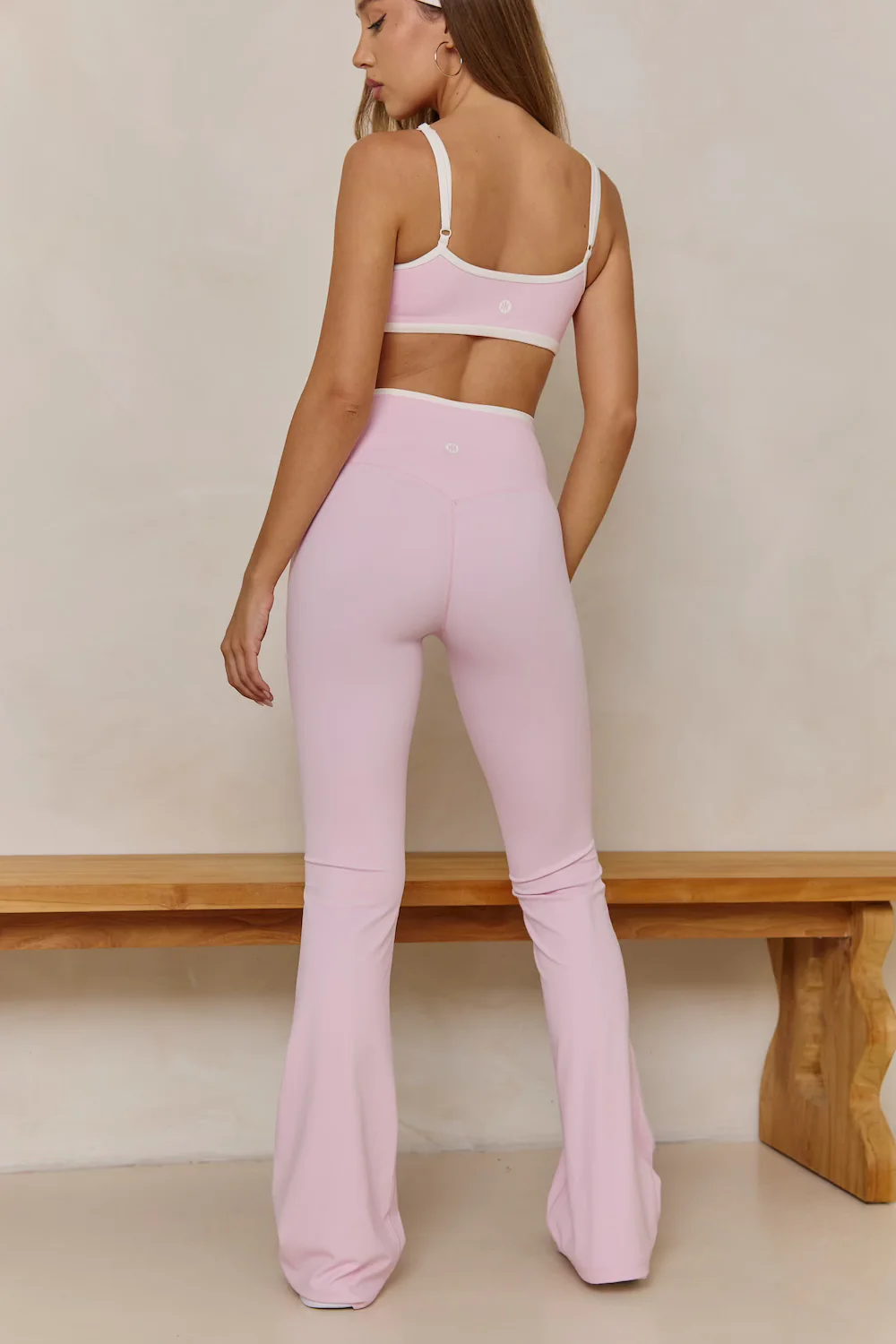 Astoria LUXE BALANCE Minimalist Sports Bra - Pink/Cream