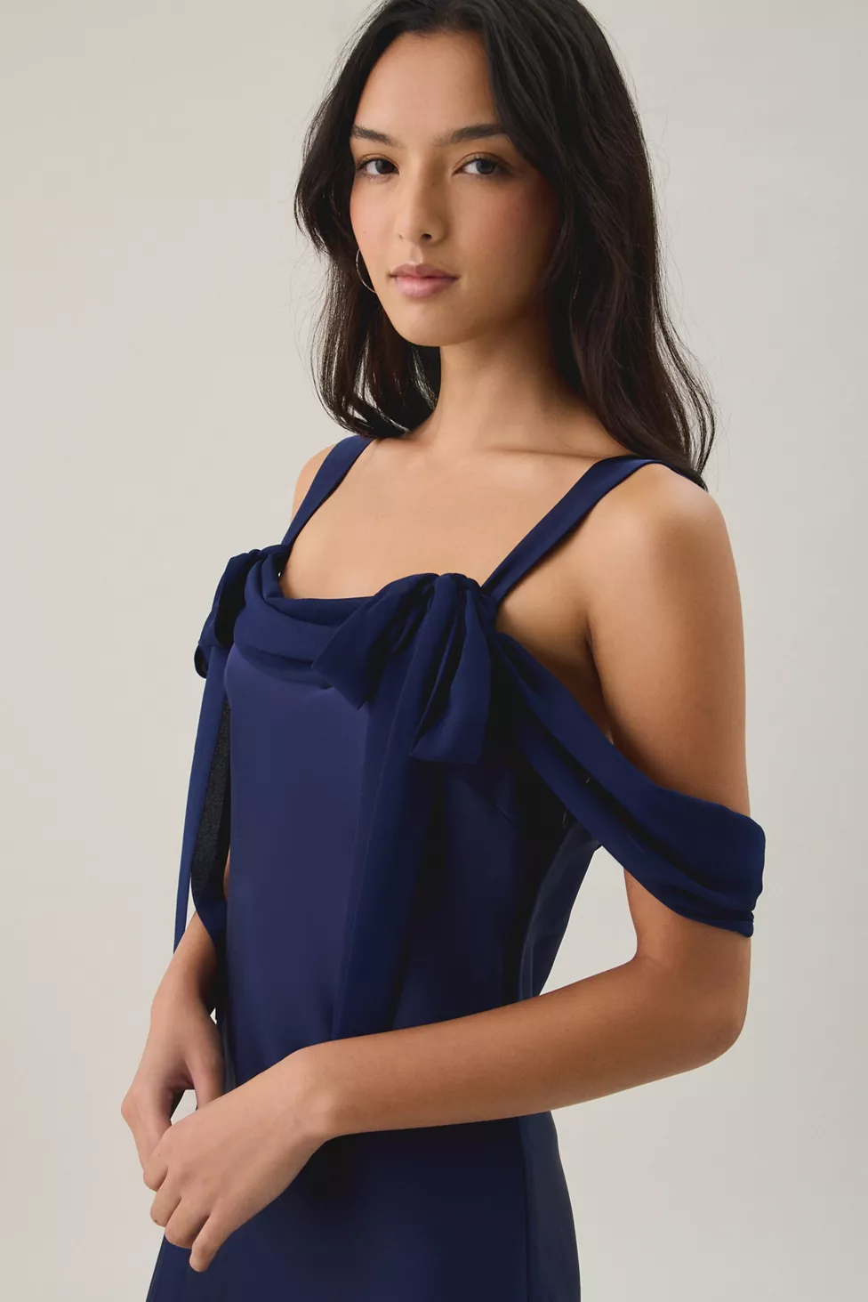 NOAH OFF THE SHOULDER MIDI DRESS
